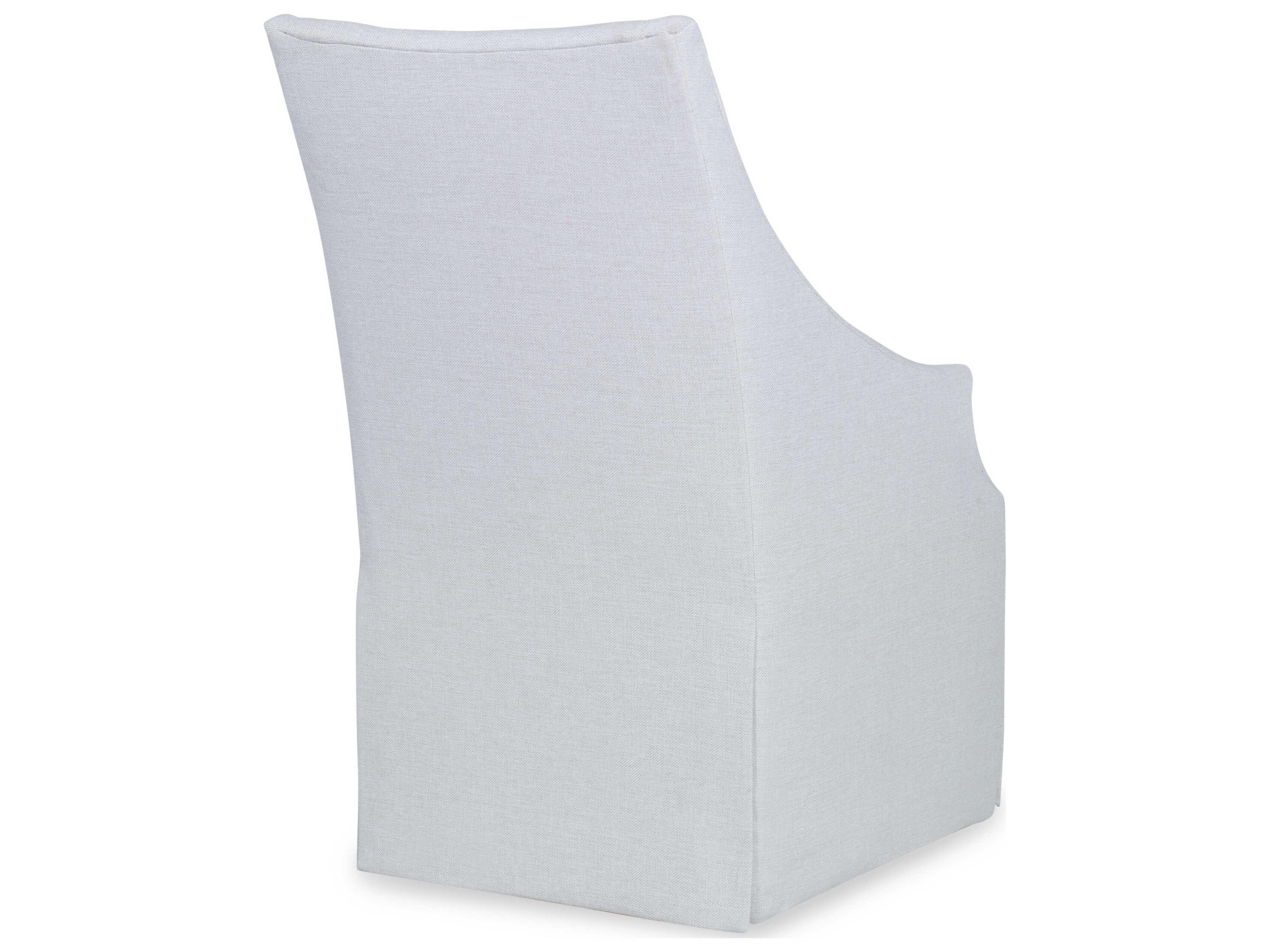 Century Furniture Chair White Upholstered Arm Dining