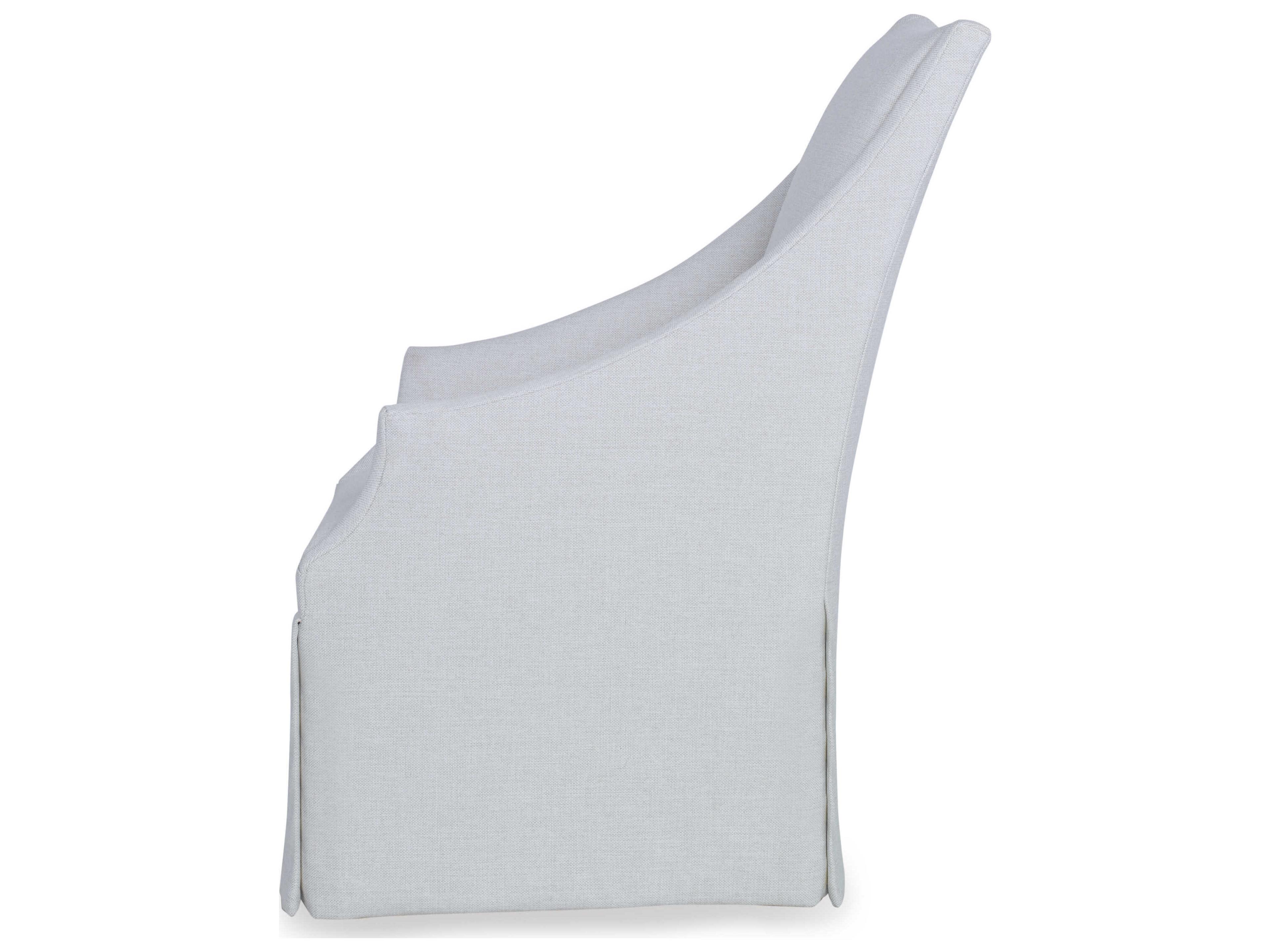 Century Furniture Chair White Upholstered Arm Dining