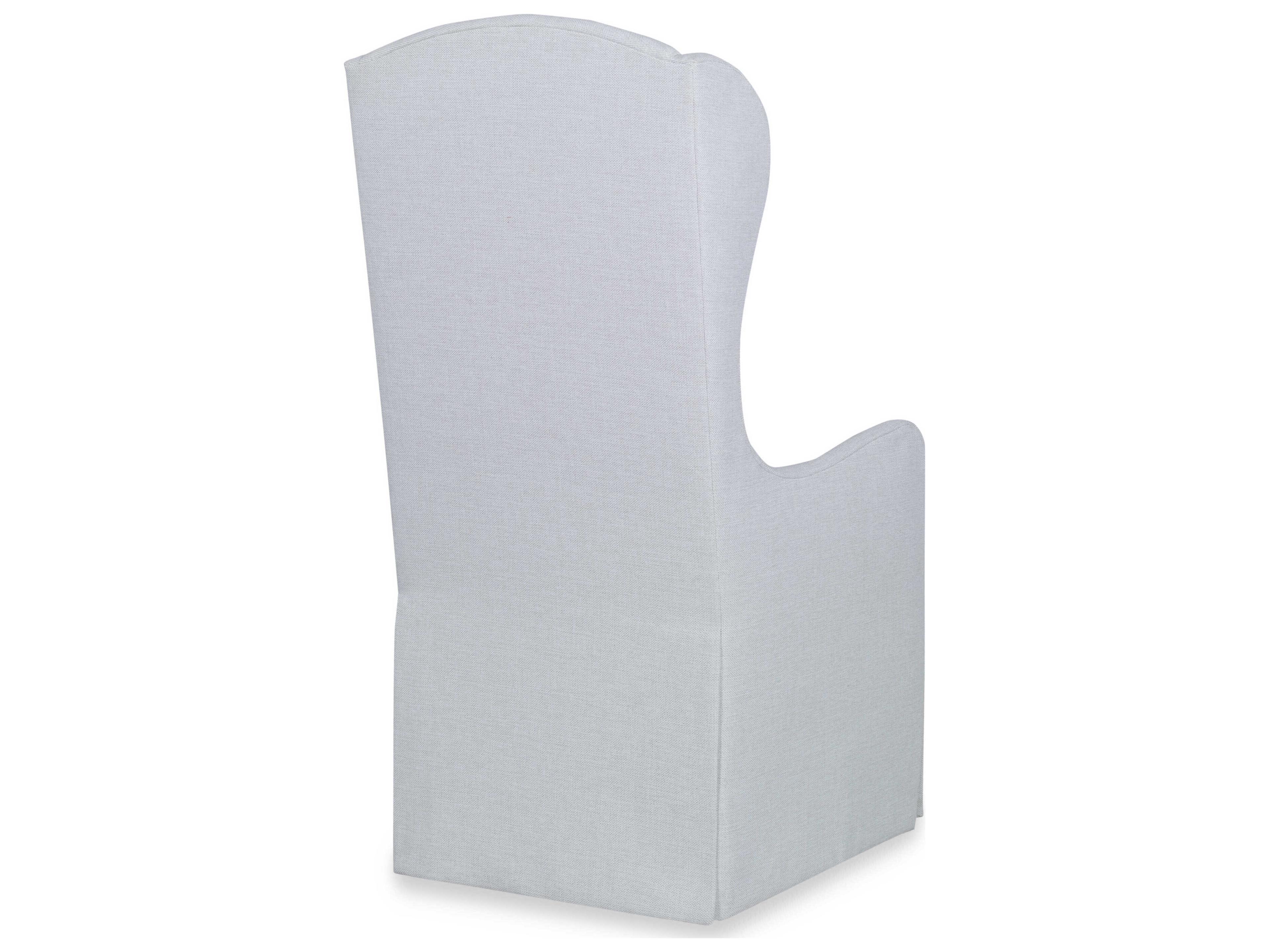 Century Furniture Harmony White Upholstered Arm Dining Chair