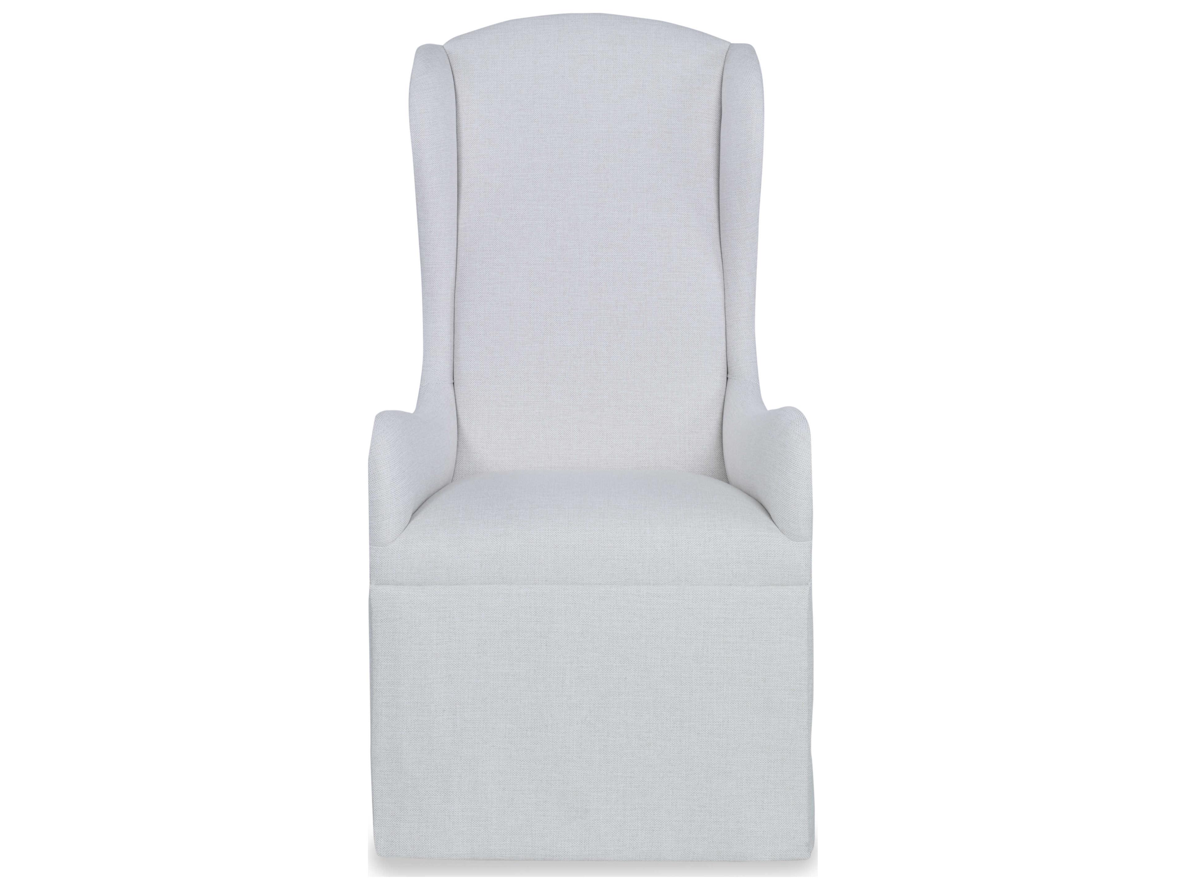 Century Furniture Chair White Upholstered Arm Dining