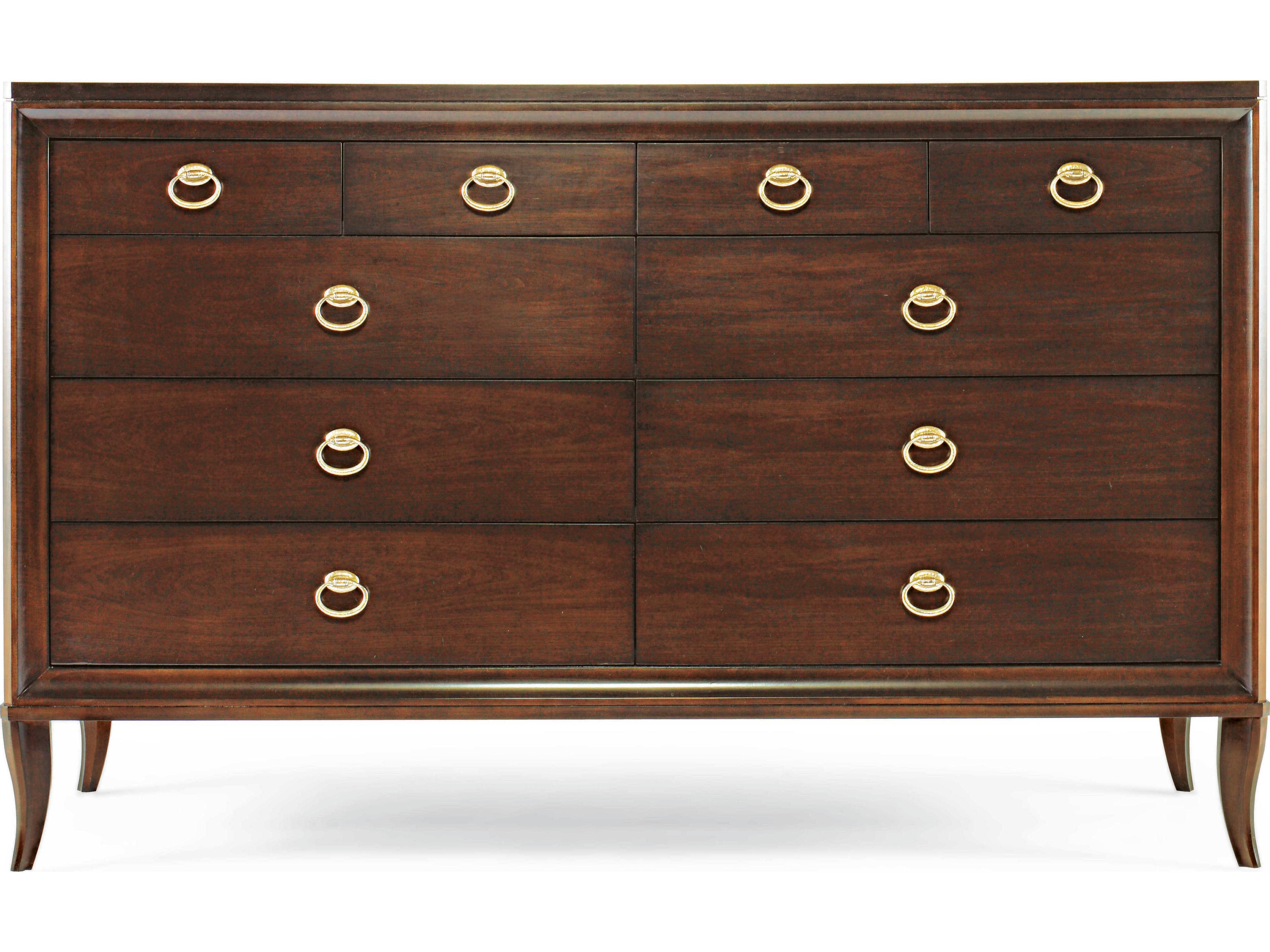 Tribeca 8-Drawers Blue Maple Wood Double Dresser