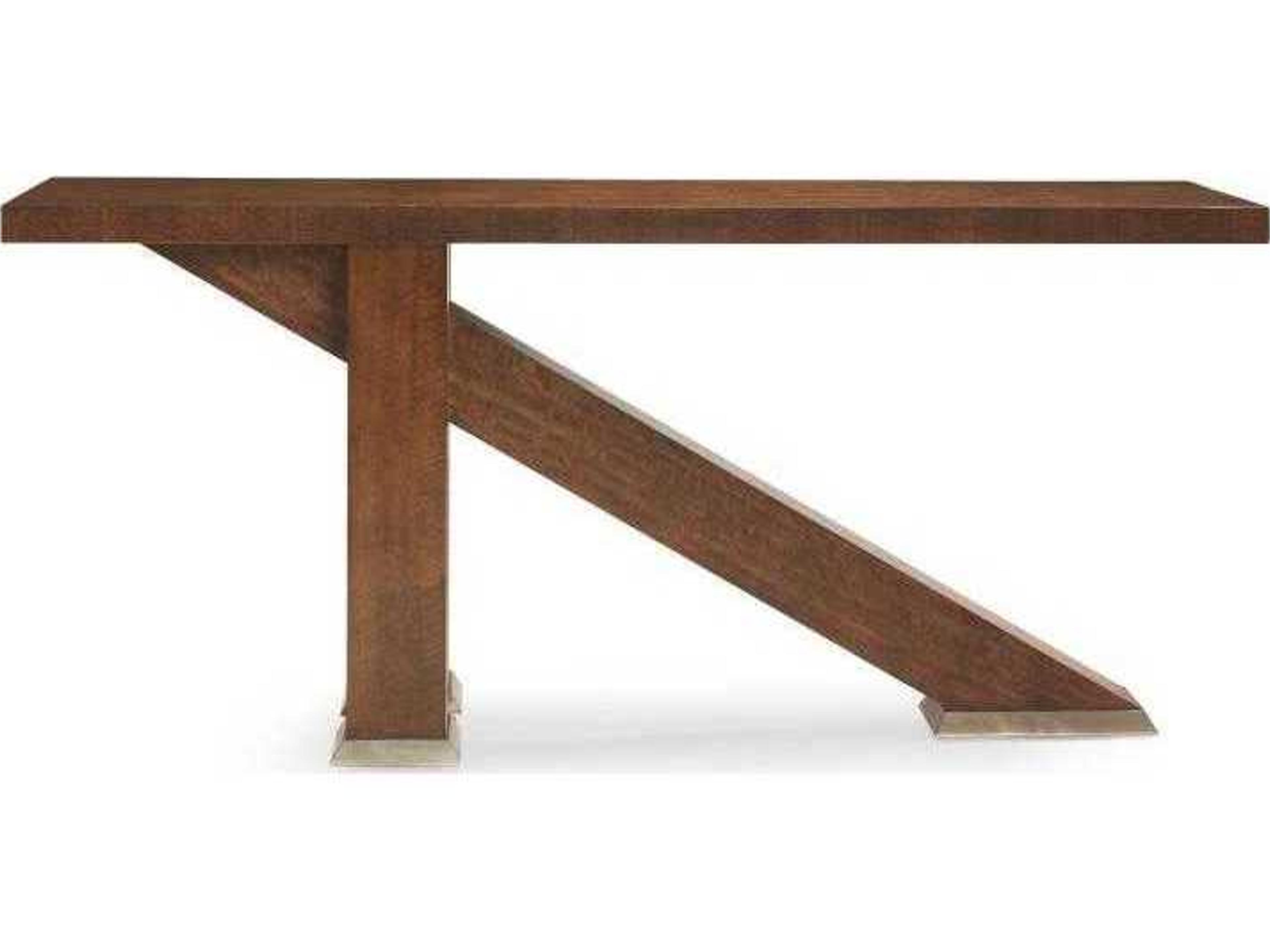 Omni Rectangular Wood Sable Console Table