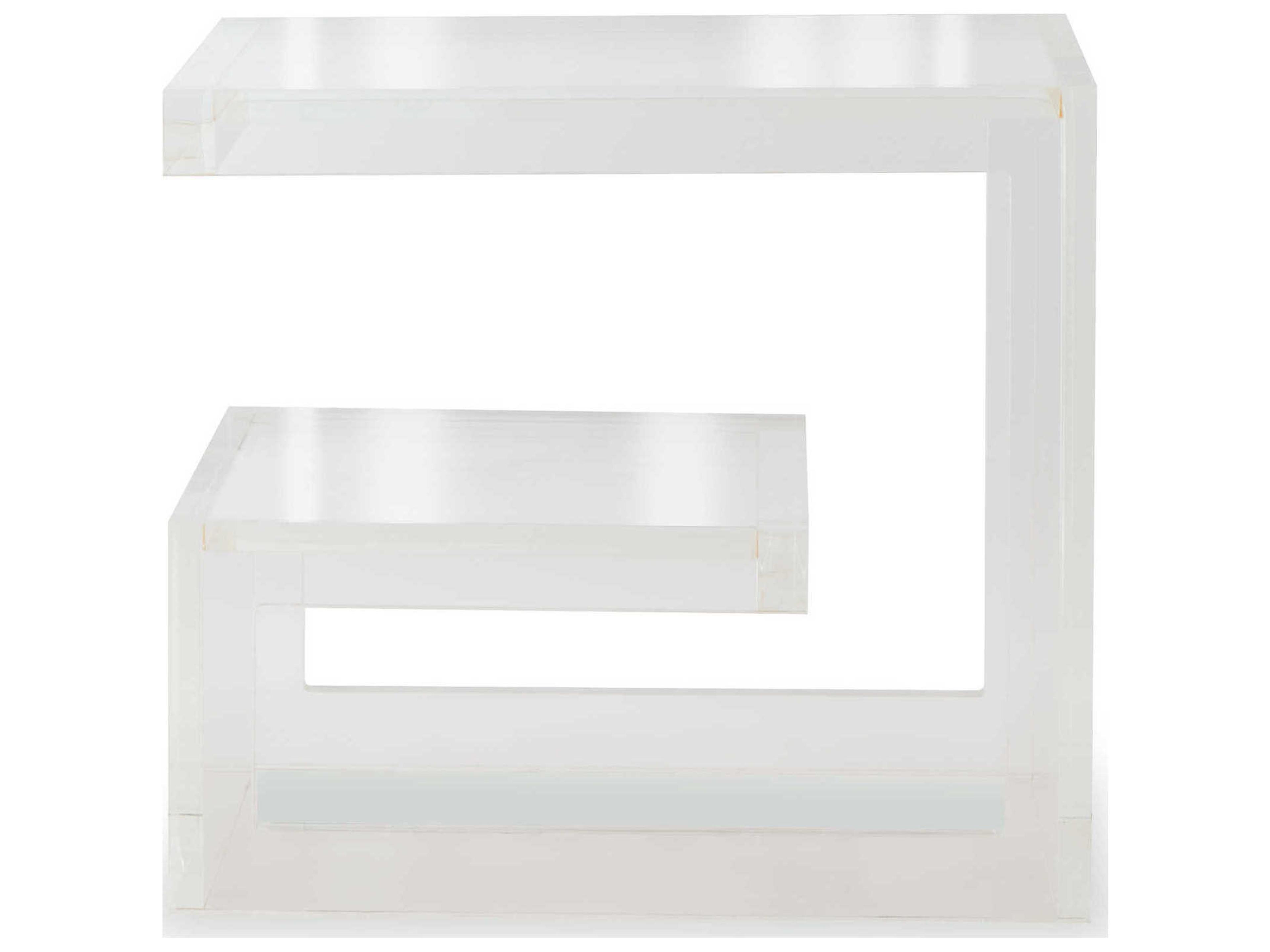 Century Furniture Chin Hua Square Acrylic Coffee Table