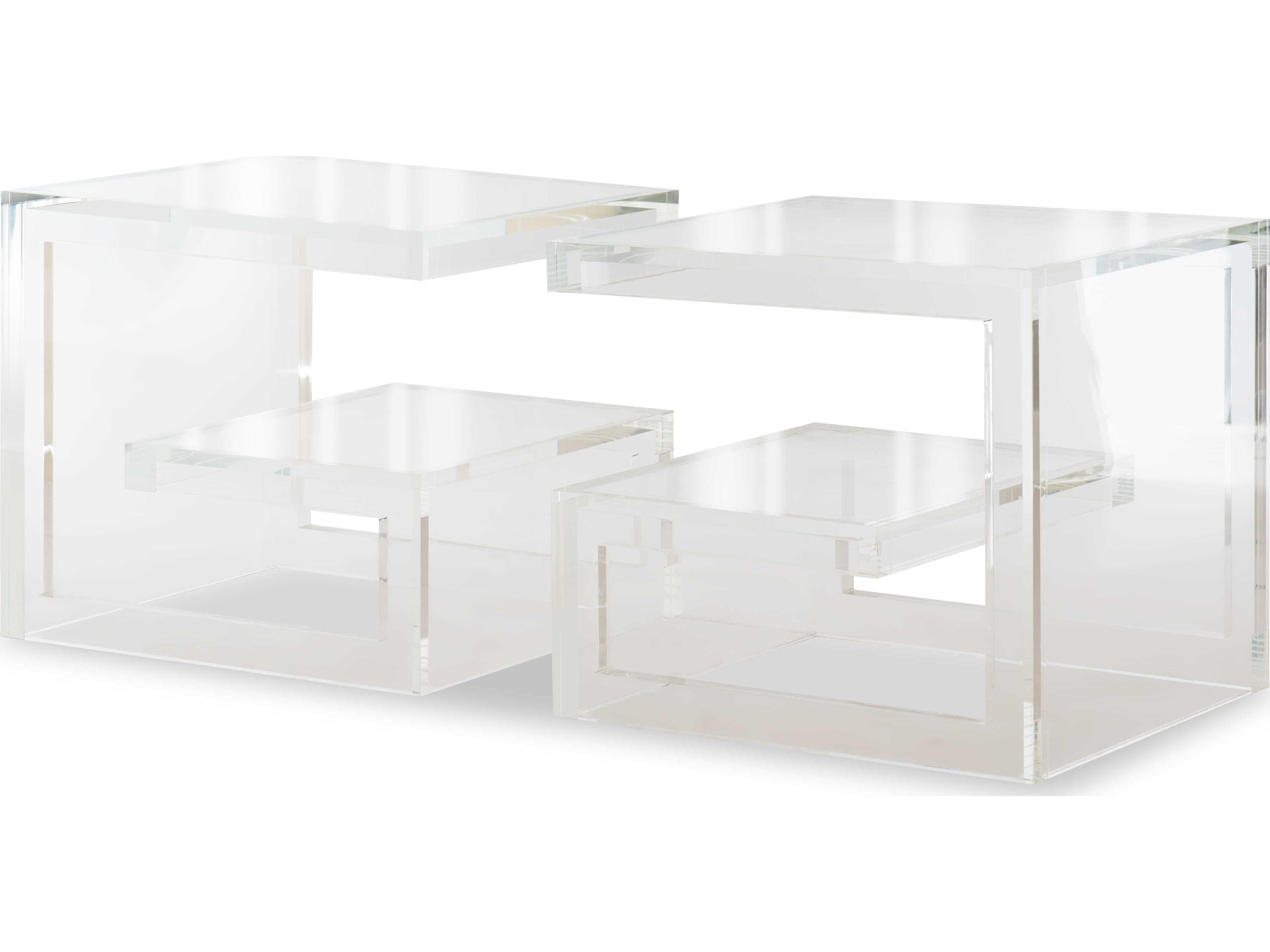 Century Furniture Chin Hua Square Acrylic Coffee Table