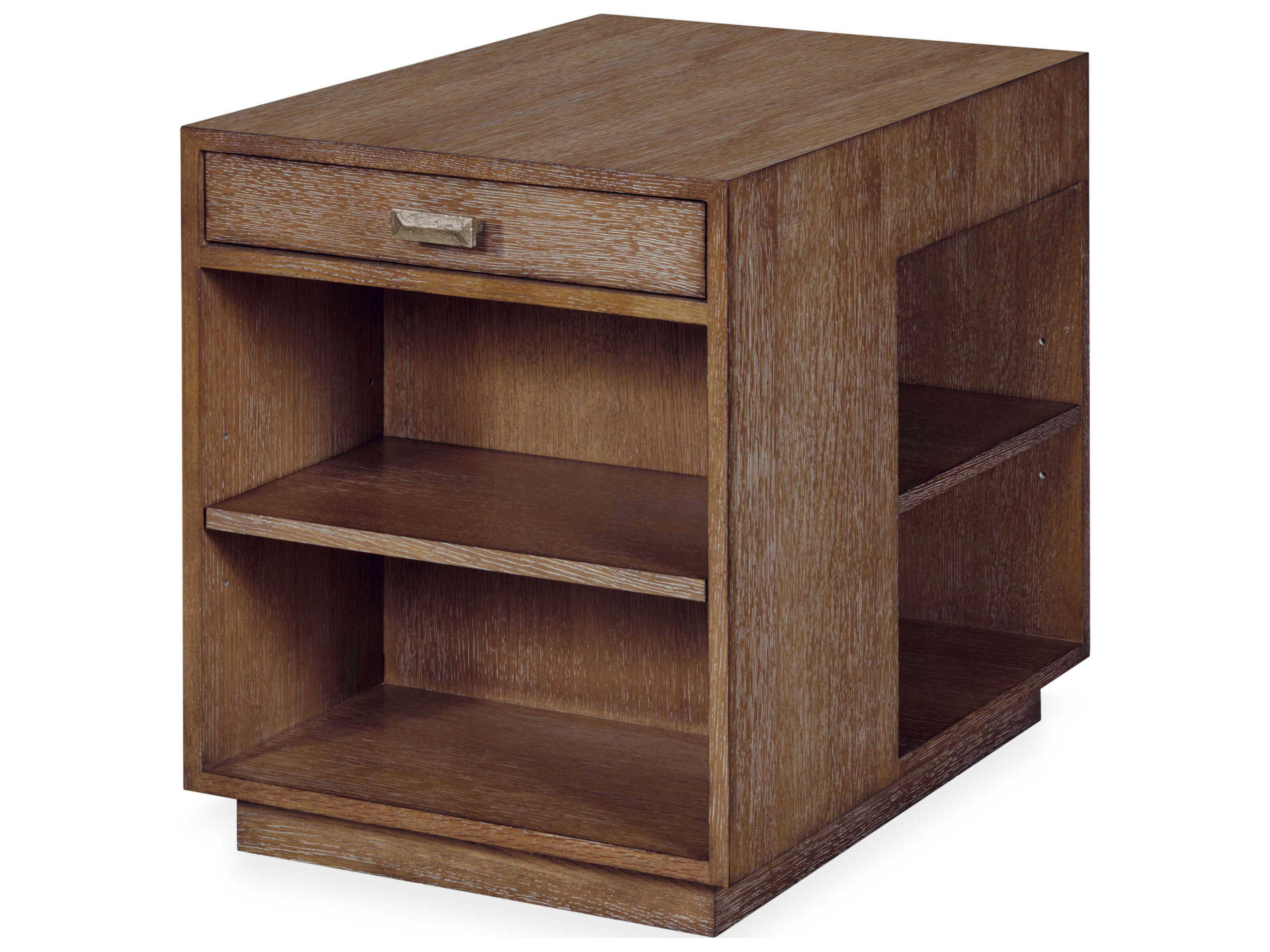 Mesa Barlett Rectangular Wood Napa Cerused End Table