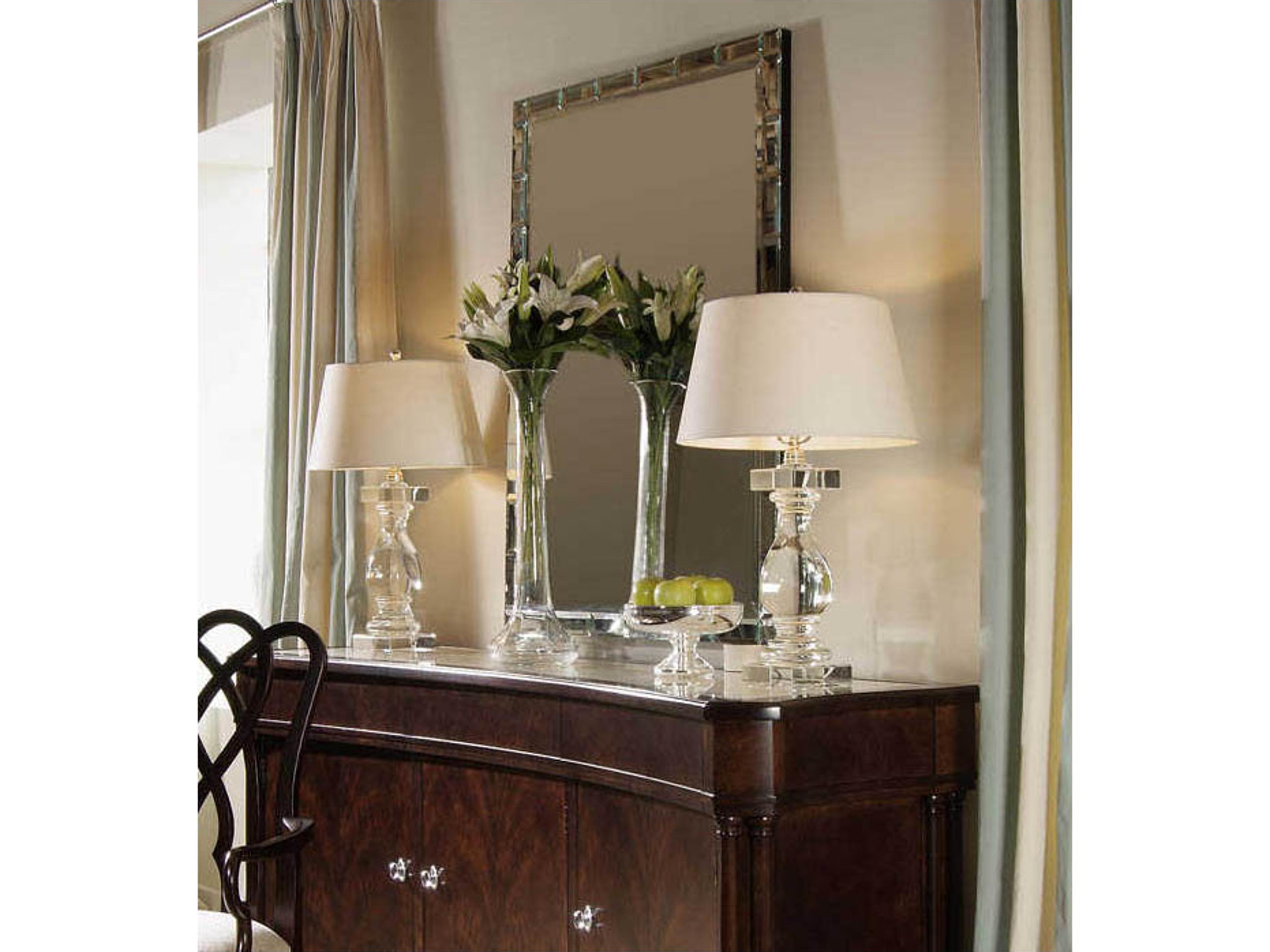 Century Furniture New Traditional And Metro Luxe Beveled Mirror Rectangular Wall Mirror