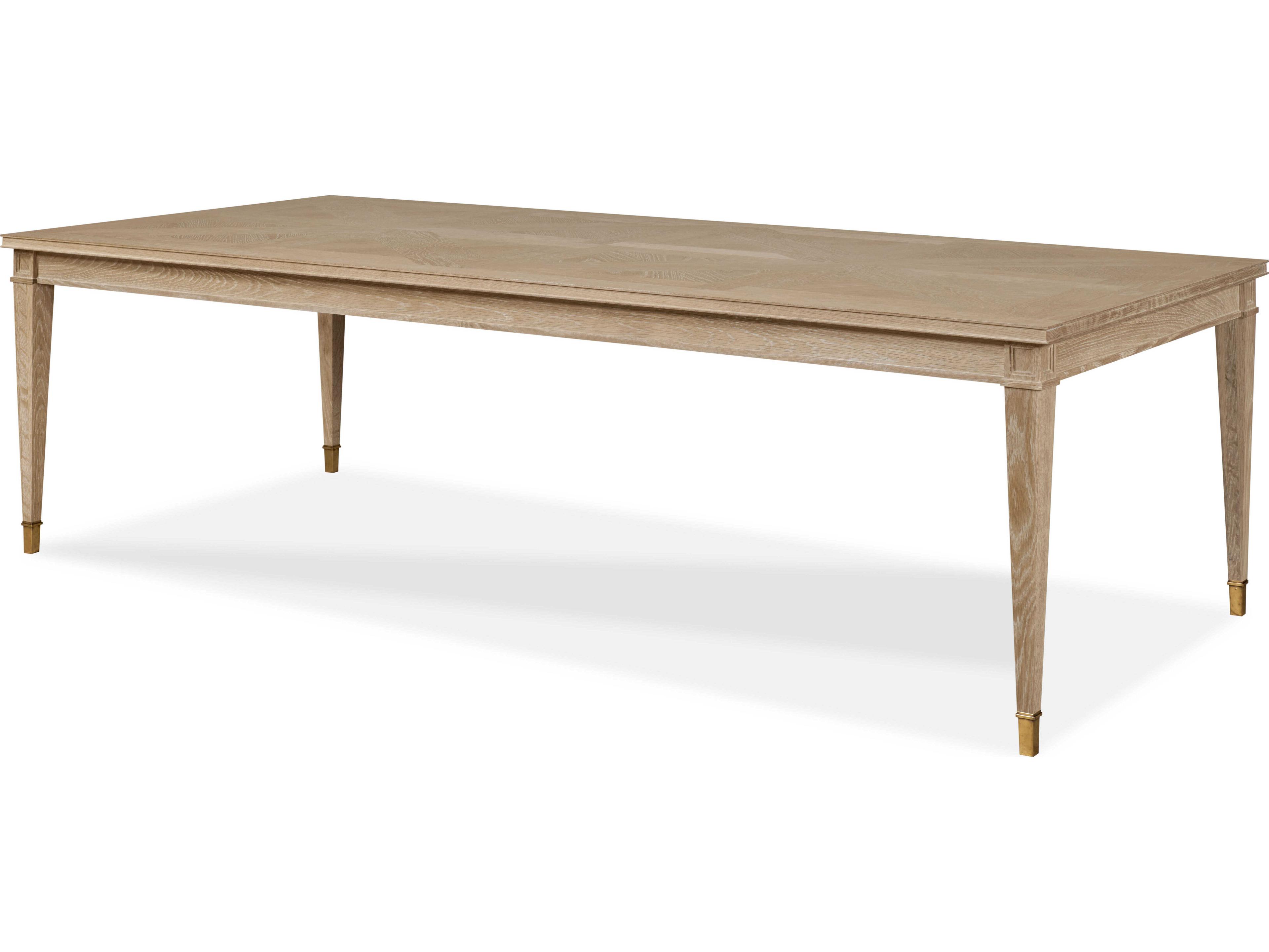 Maison-47 Rectangular Wood Blonde Cerused Dining Table