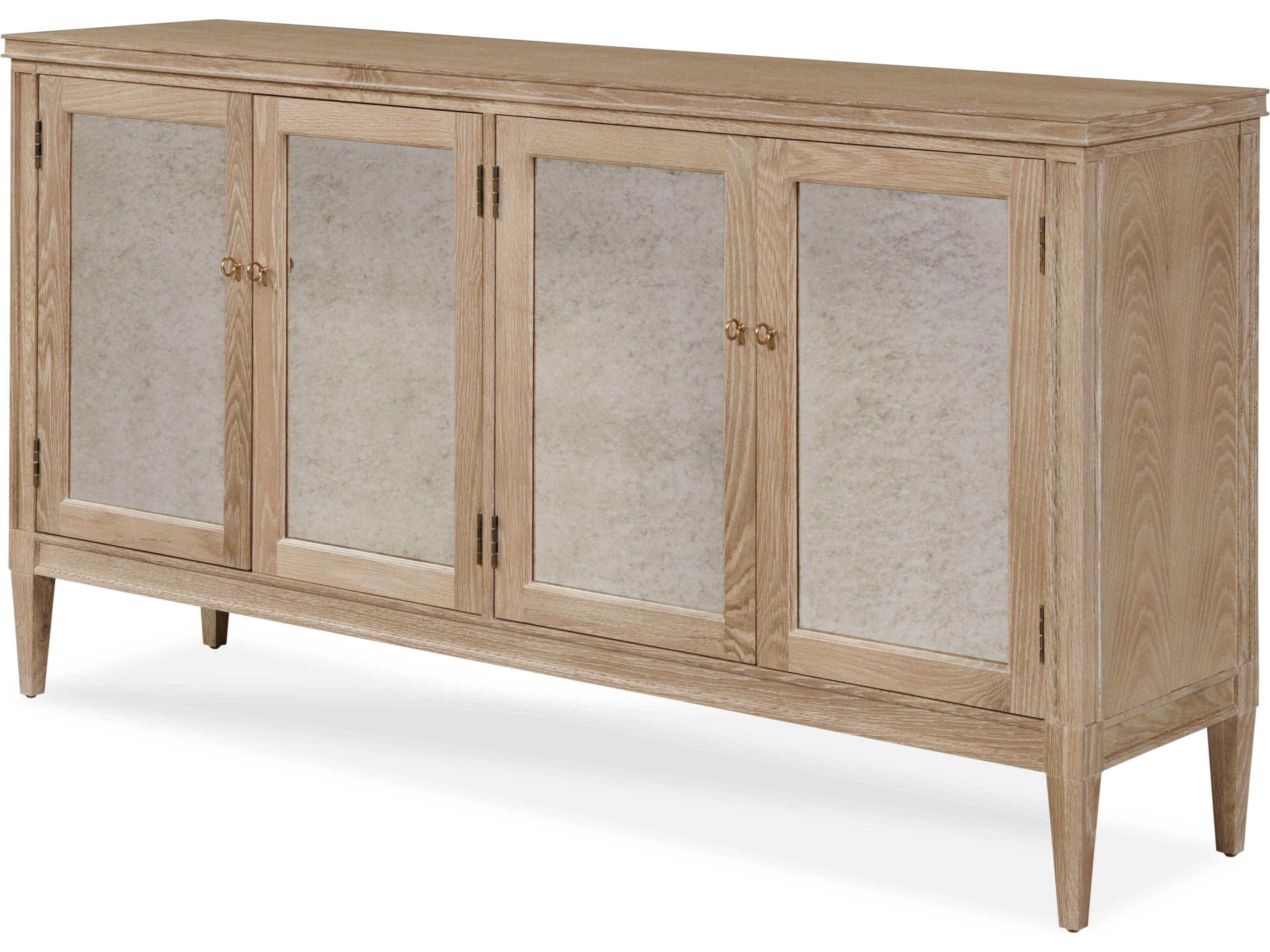 Maison-47 66" Oak Wood Blonde Cerused Sideboard