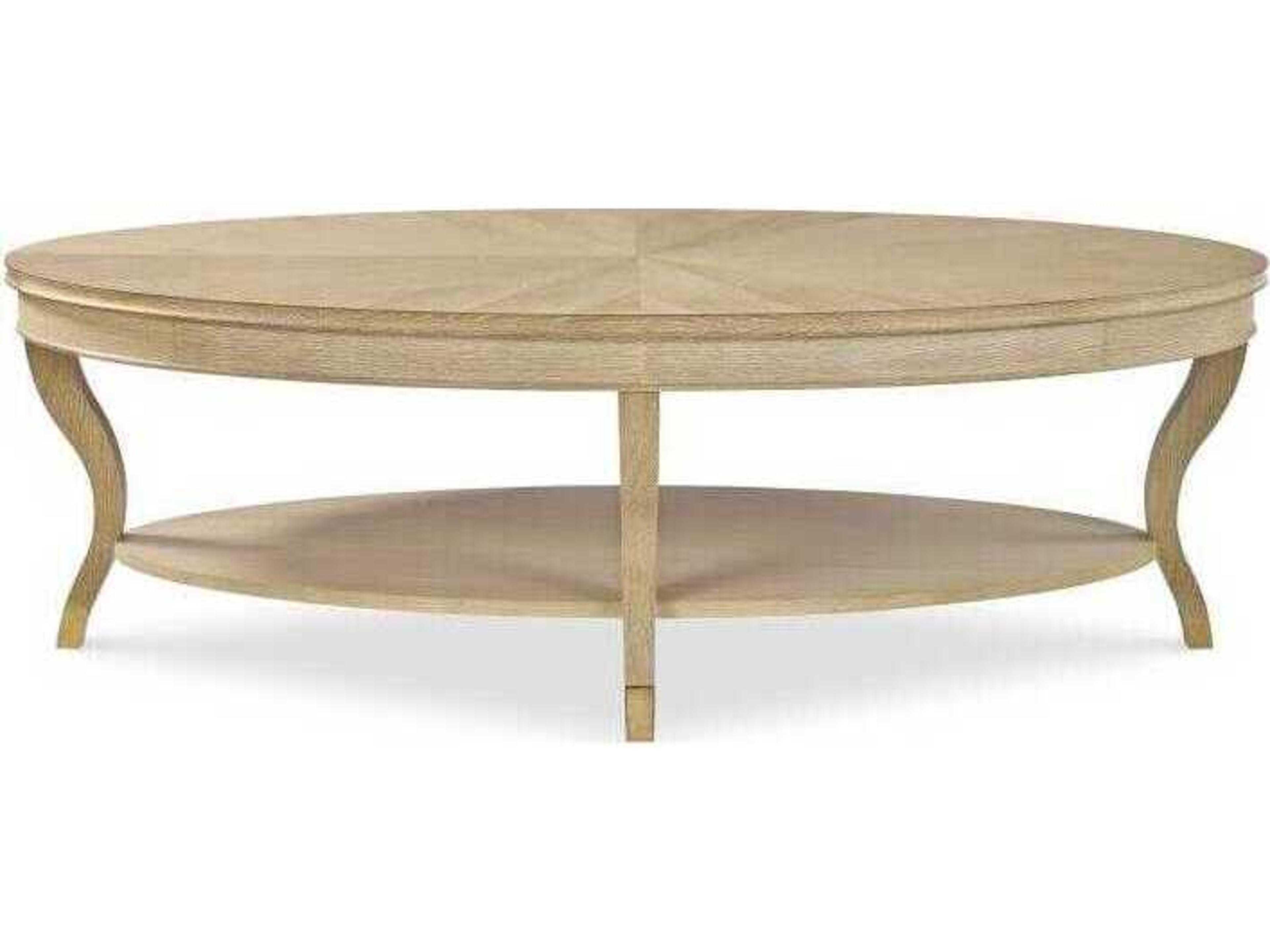Maison-47 Round Wood Blonde Cerused Coffee Table