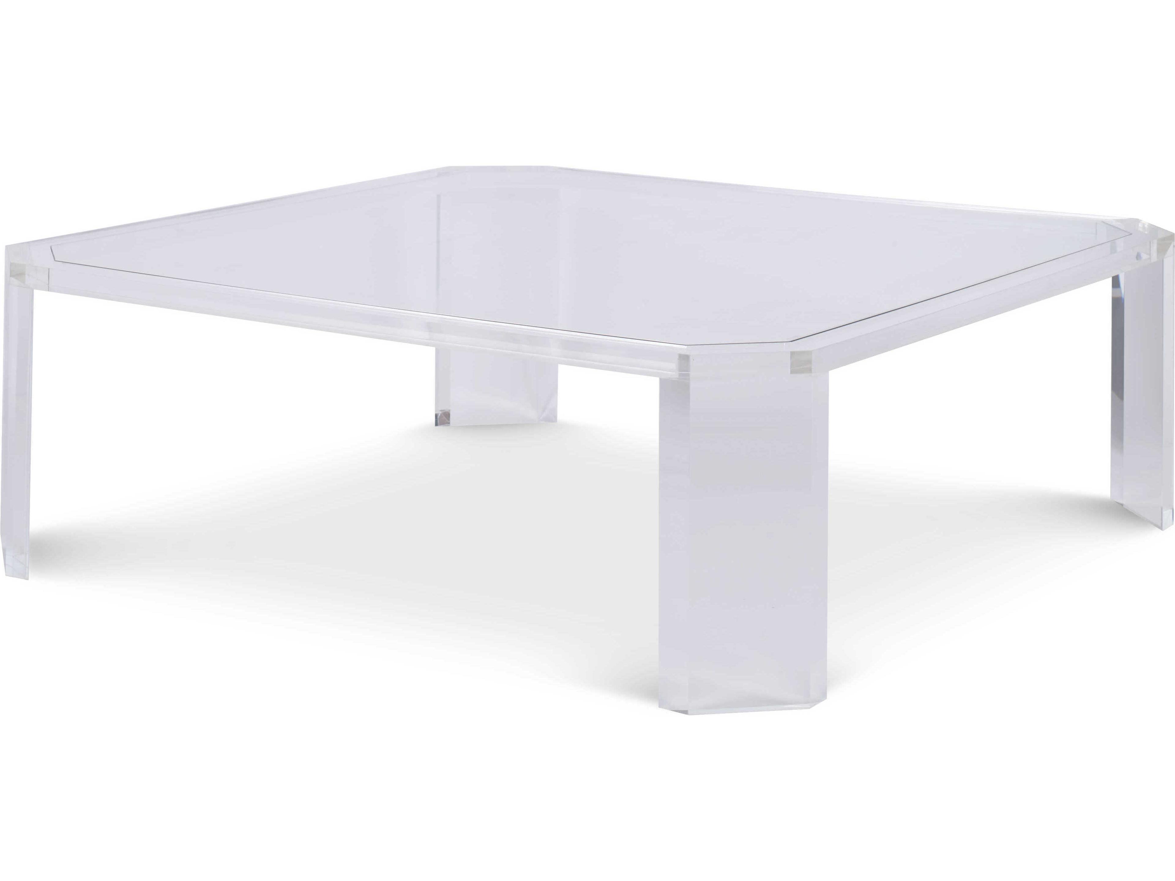 Thomas Obrien Square Glass Coffee Table