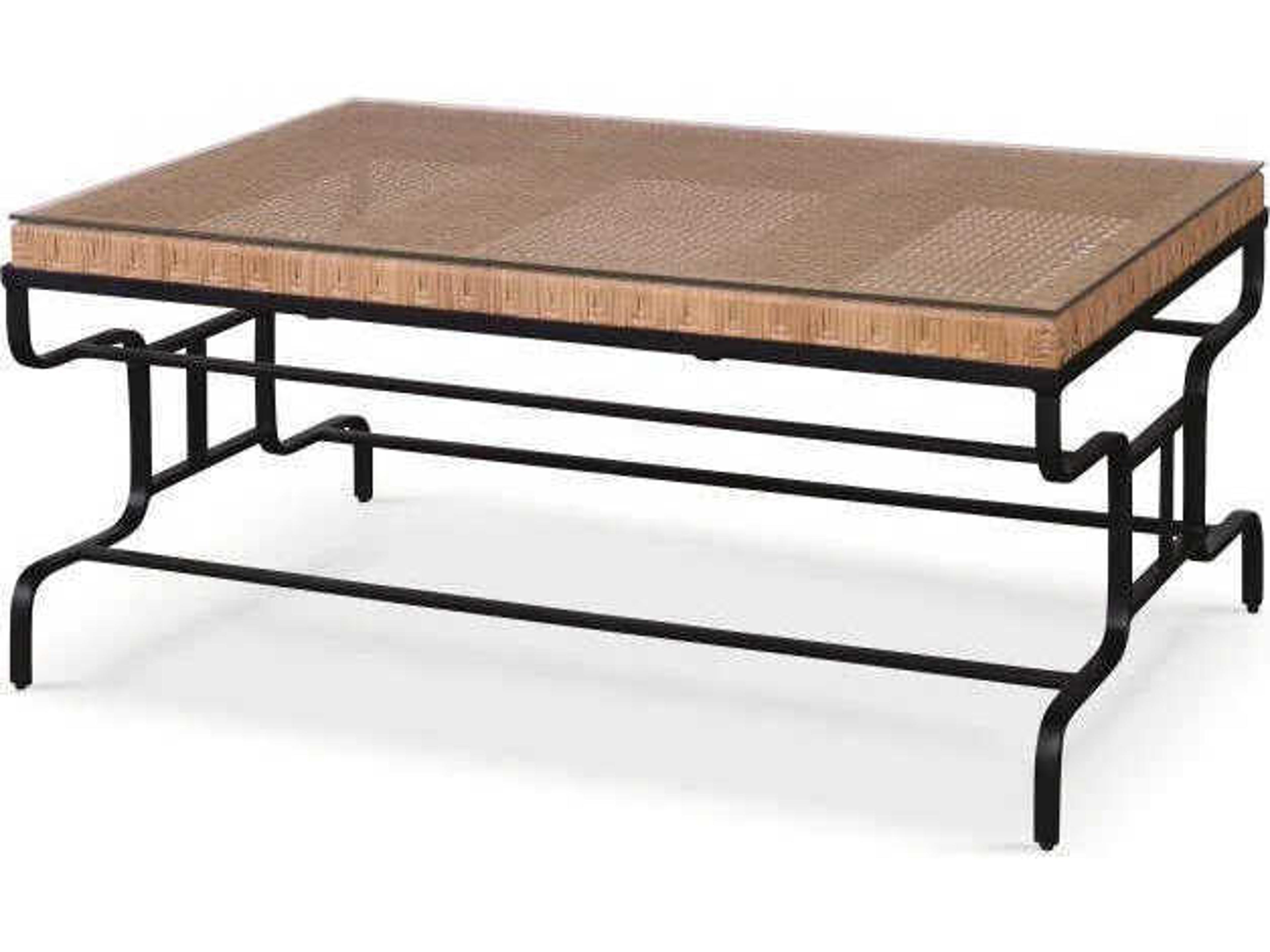 Thomas Obrien Rectangular Glass Coffee Table