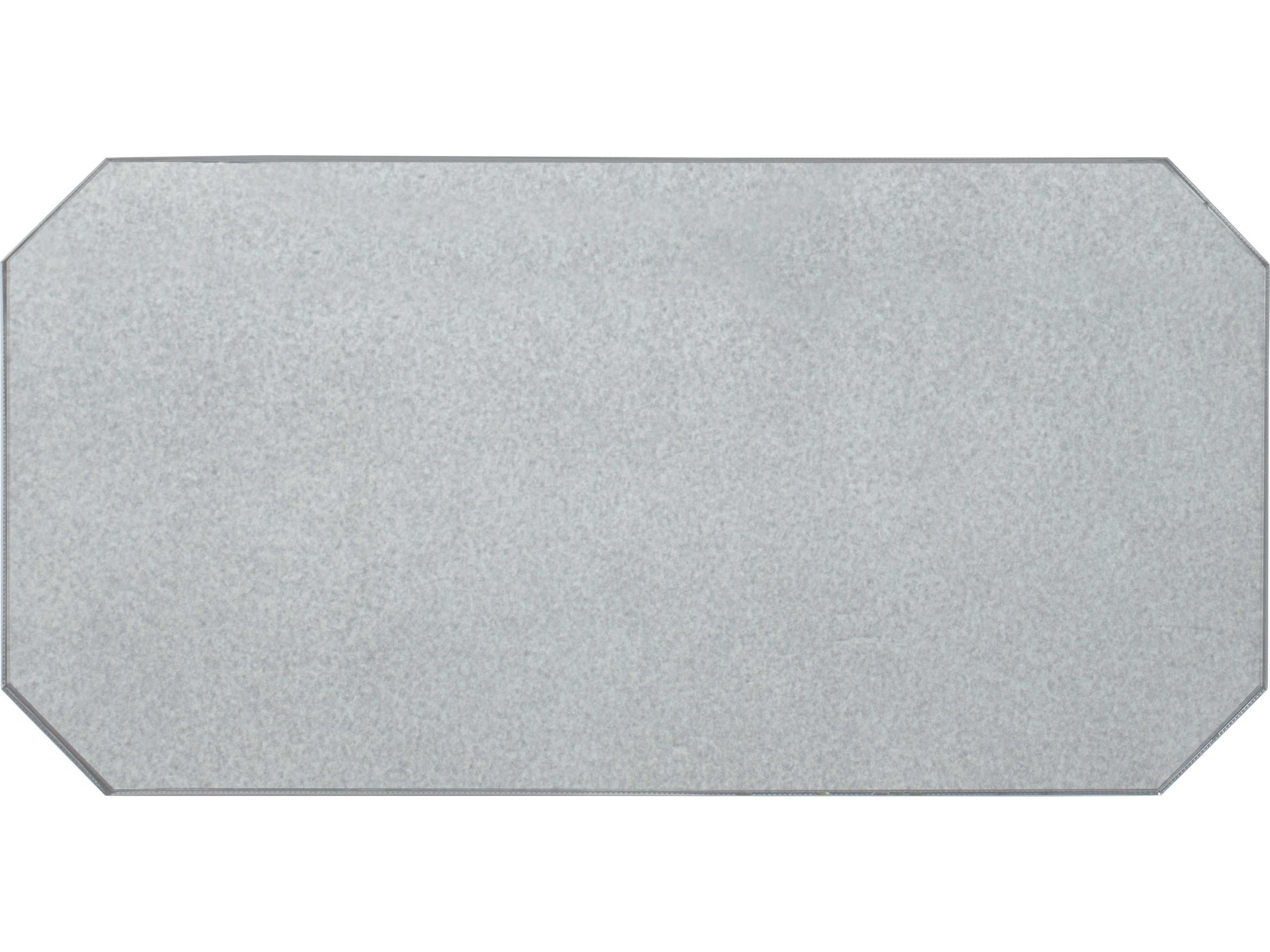 Century Furniture Thomas Obrien Octagon Antique Mirror Polished Nickel Coffee Table