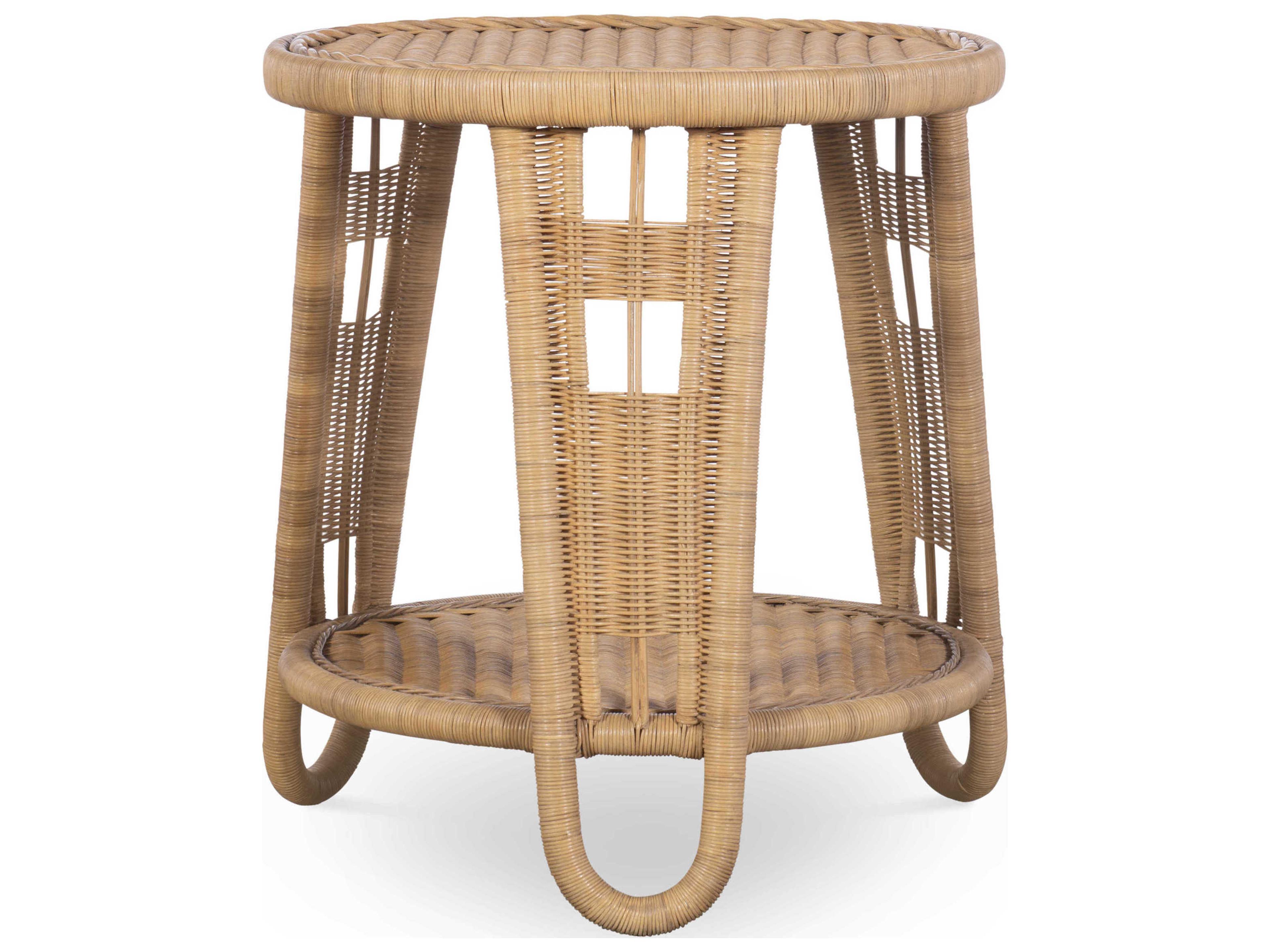 Century Furniture Thomas Obrien Round Glass End Table