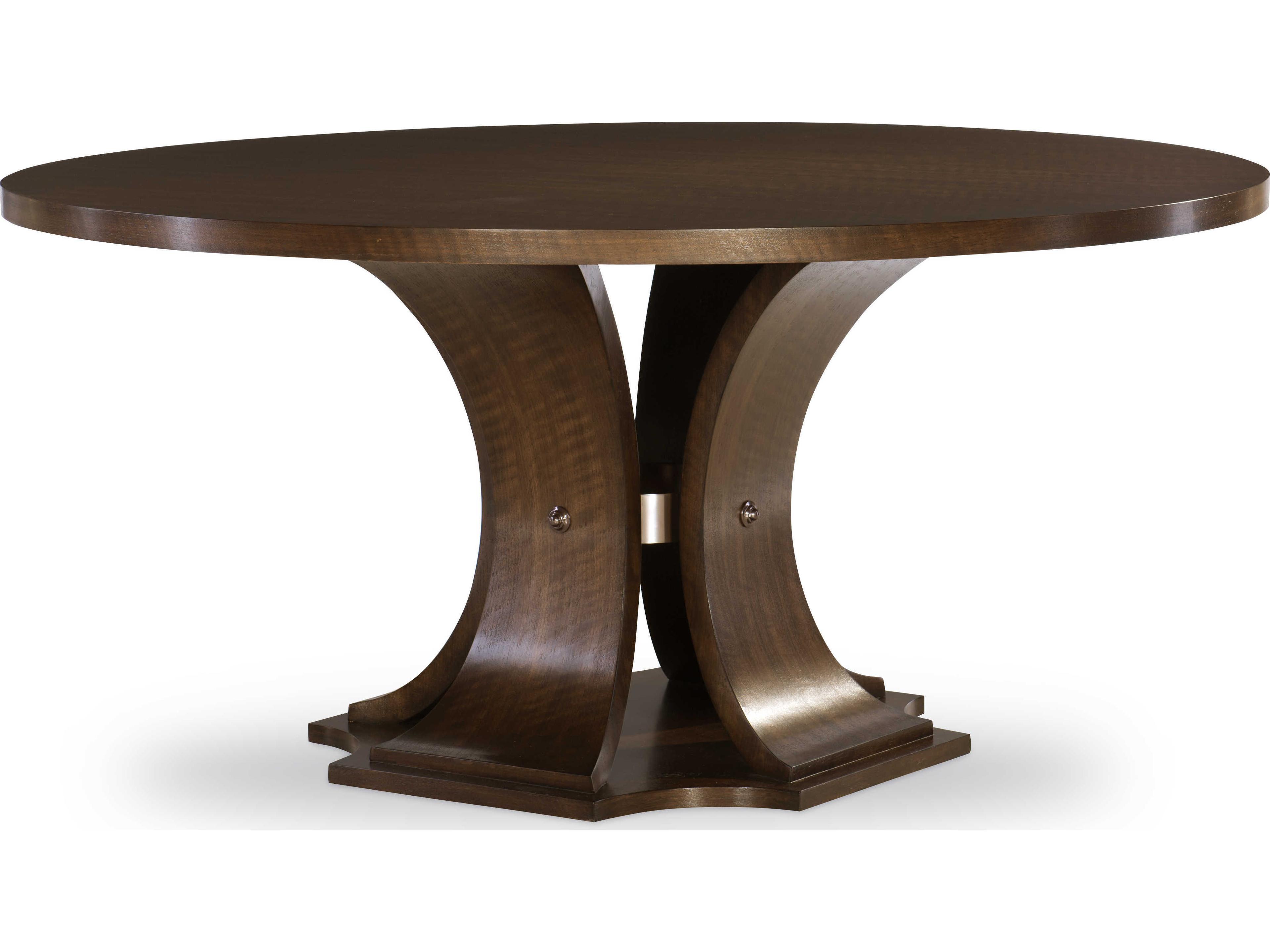 Citation Round Wood Brunette Dining Table