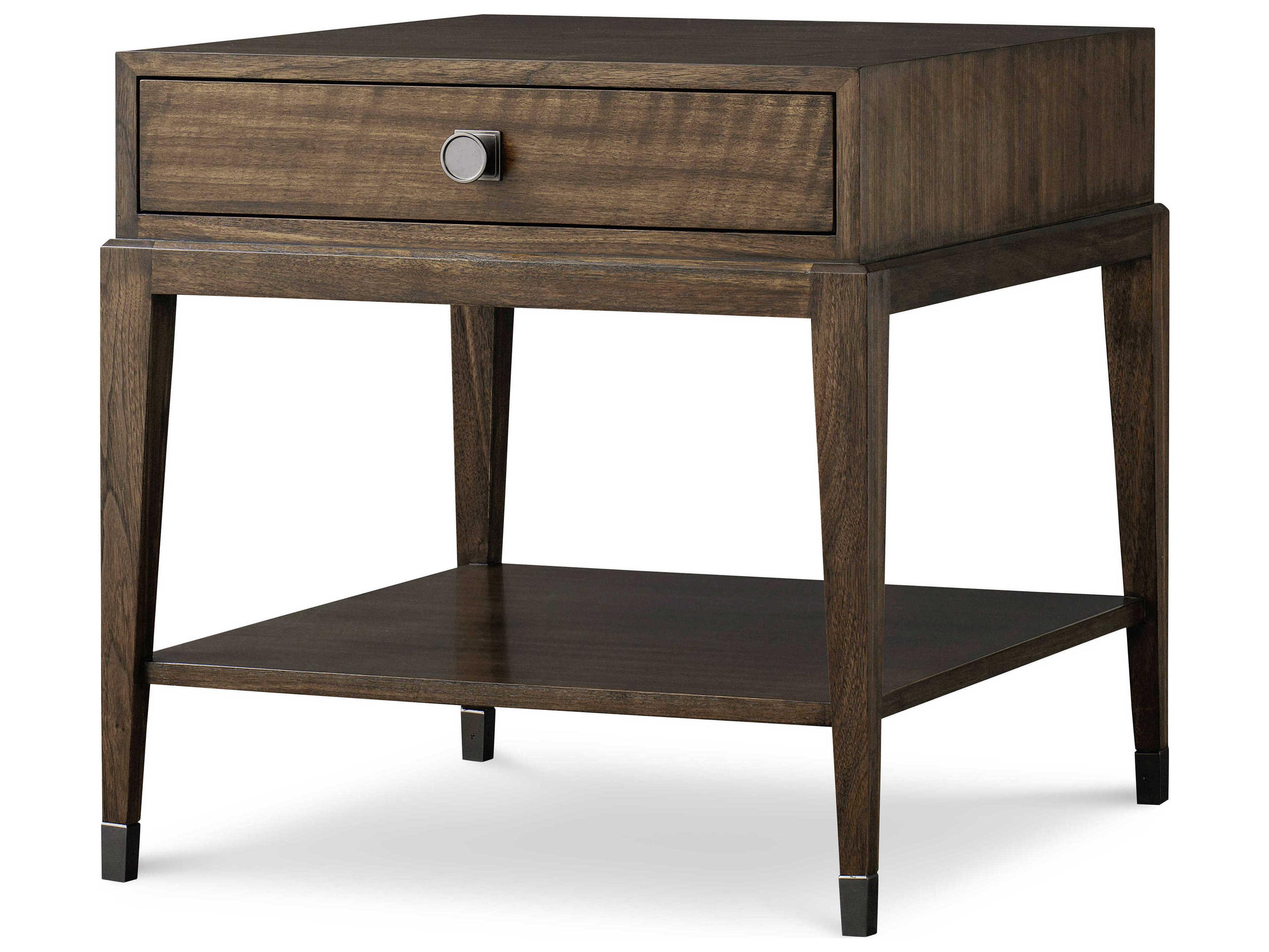 Century Furniture Citation Emerson Rectangular Wood Brunette End Table