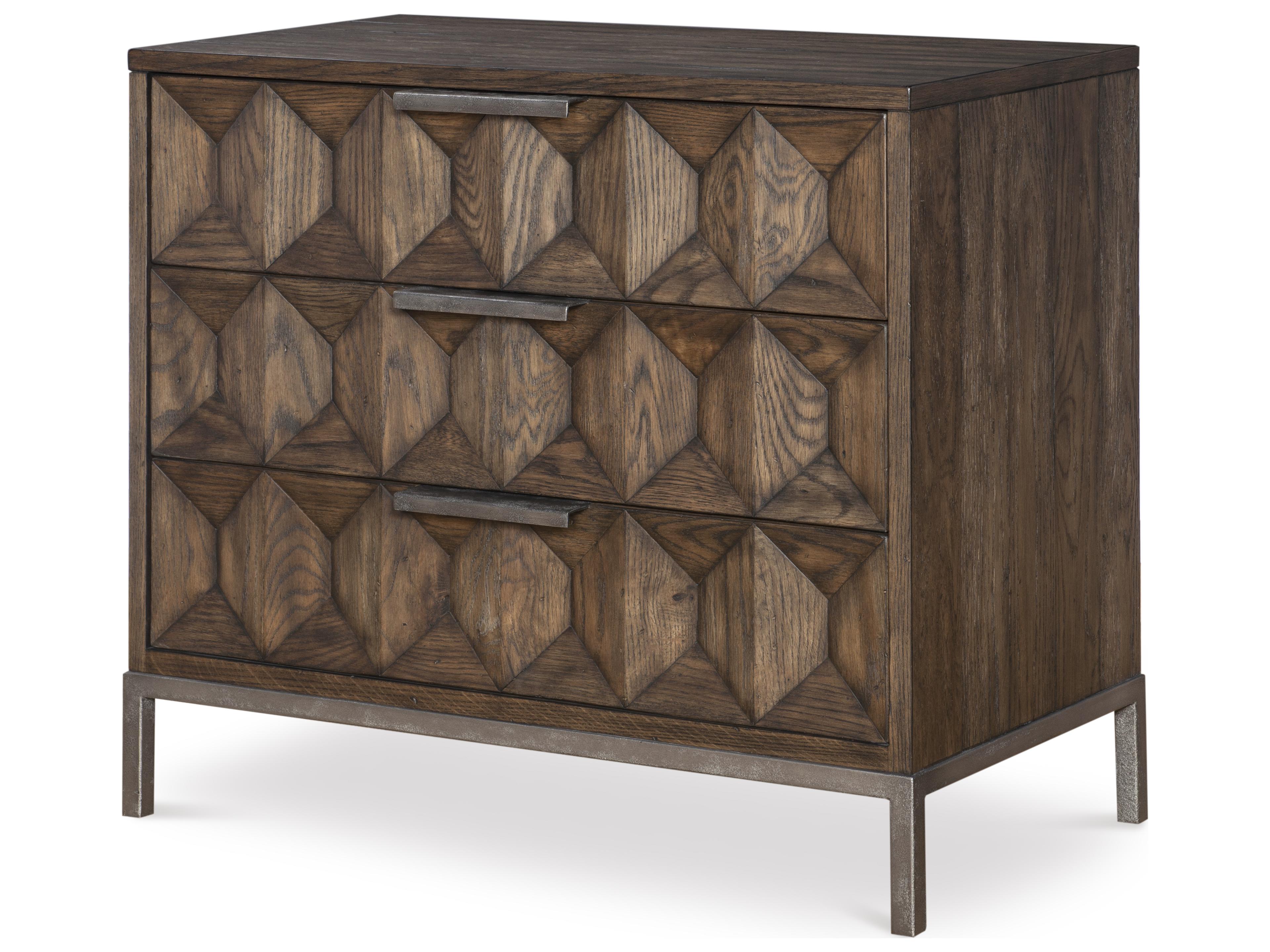 Camden Elliott 3-Drawer Dresser in Brown Rustic Oak