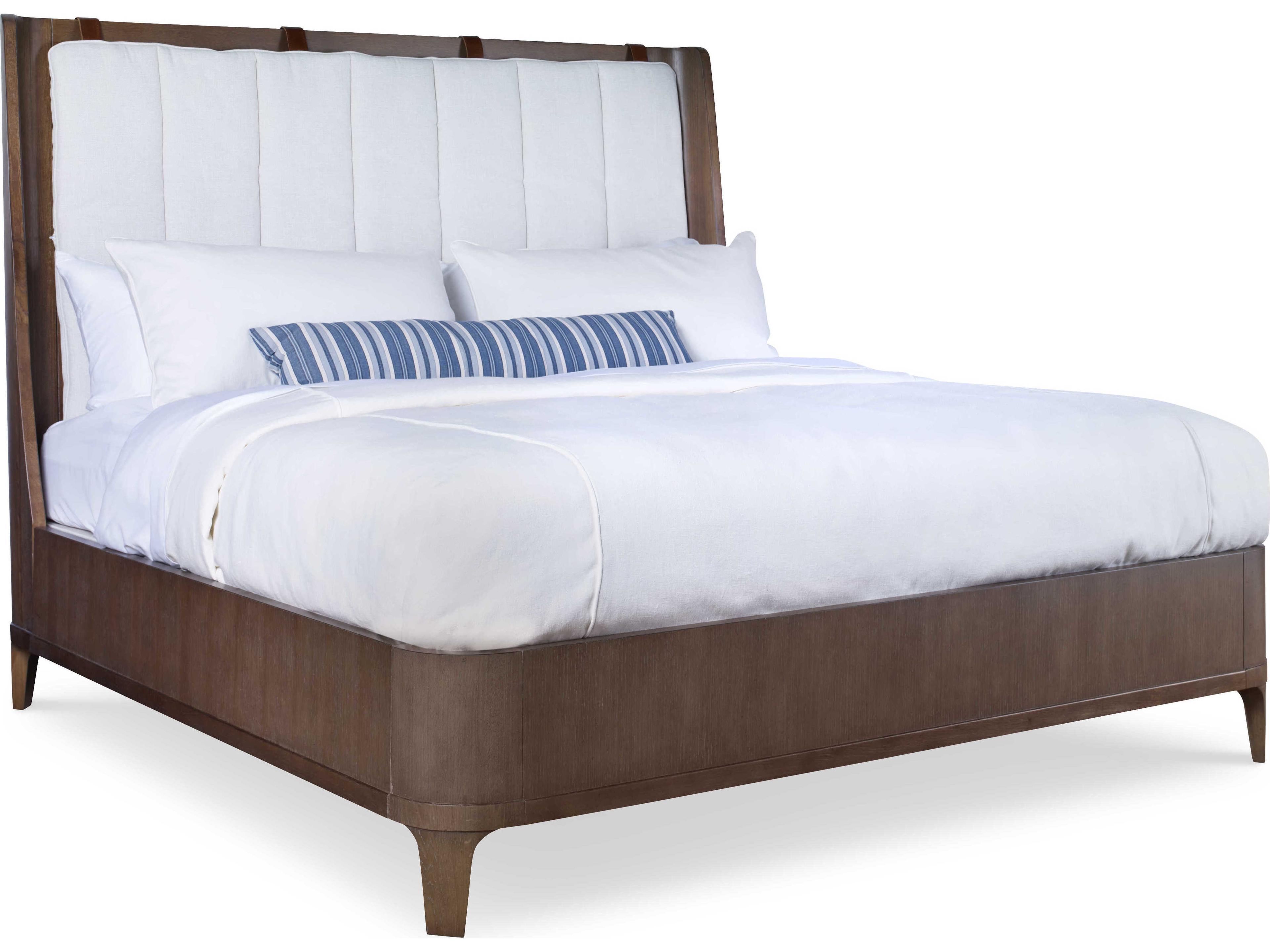 Bowery Place Brown Oak Wood King Platform Bed