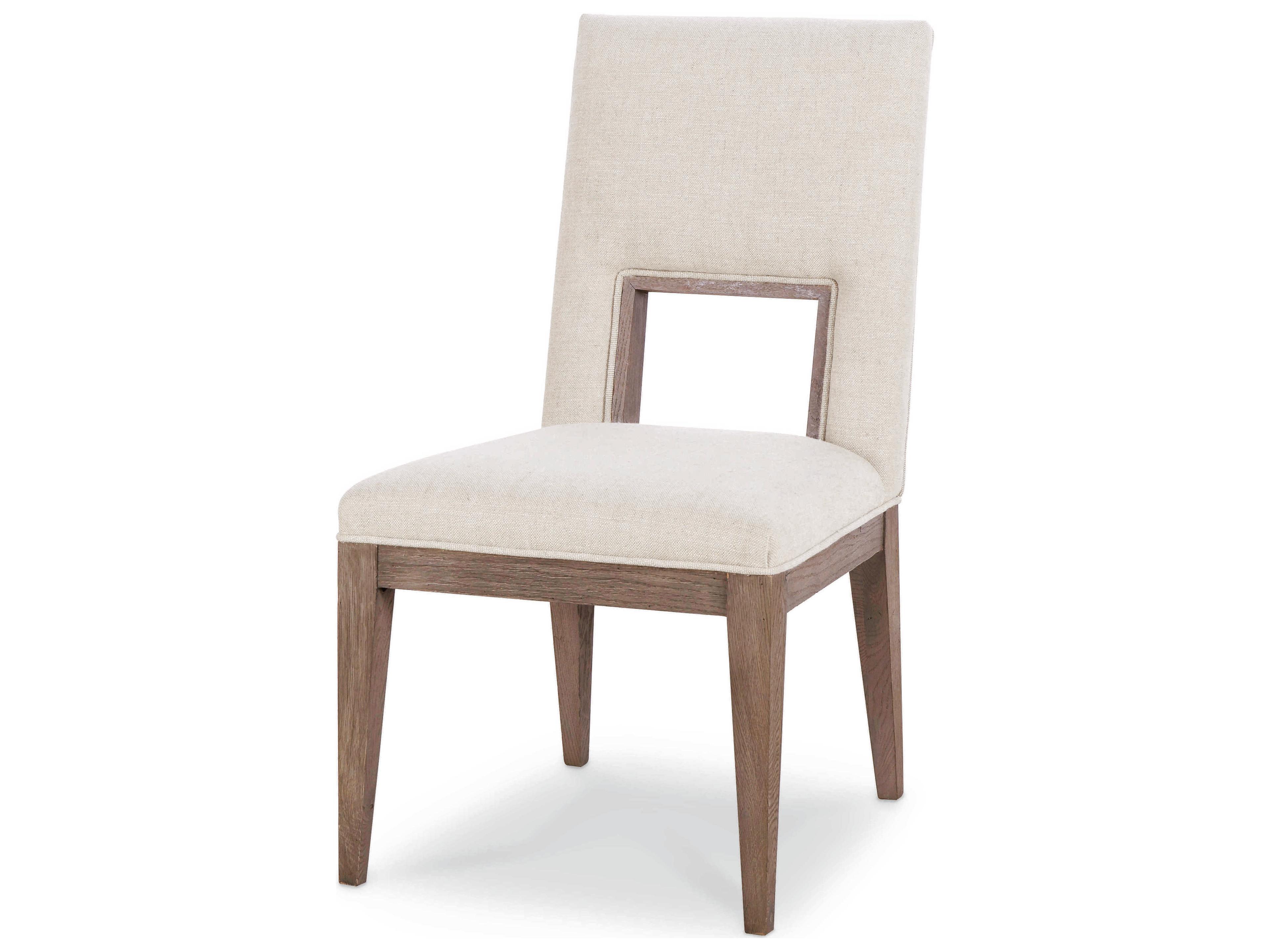 Casa Bella Oak Wood Brown Upholstered Side Dining Chair