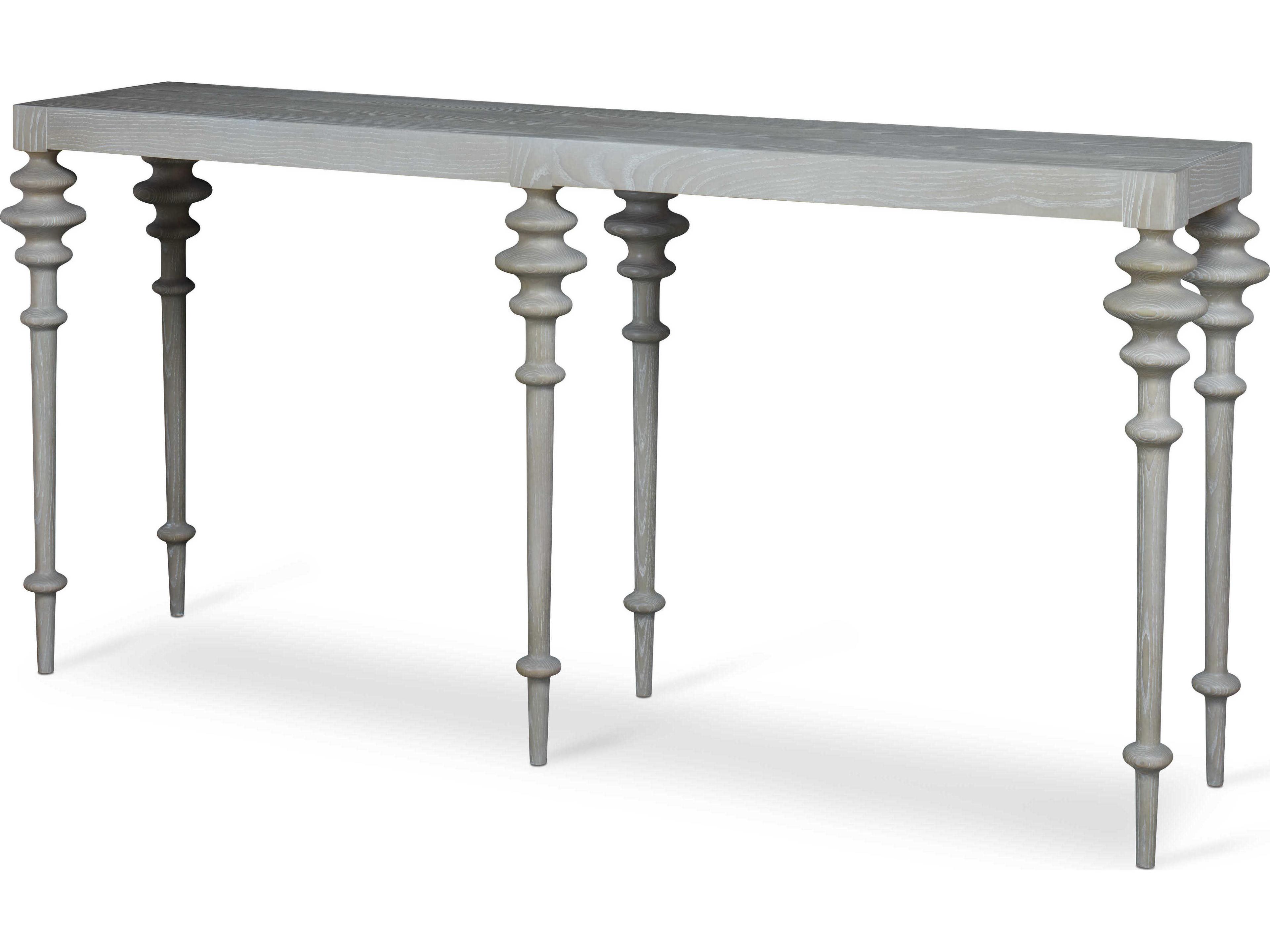 Cadence Rectangular Wood Sand Cerused Console Table