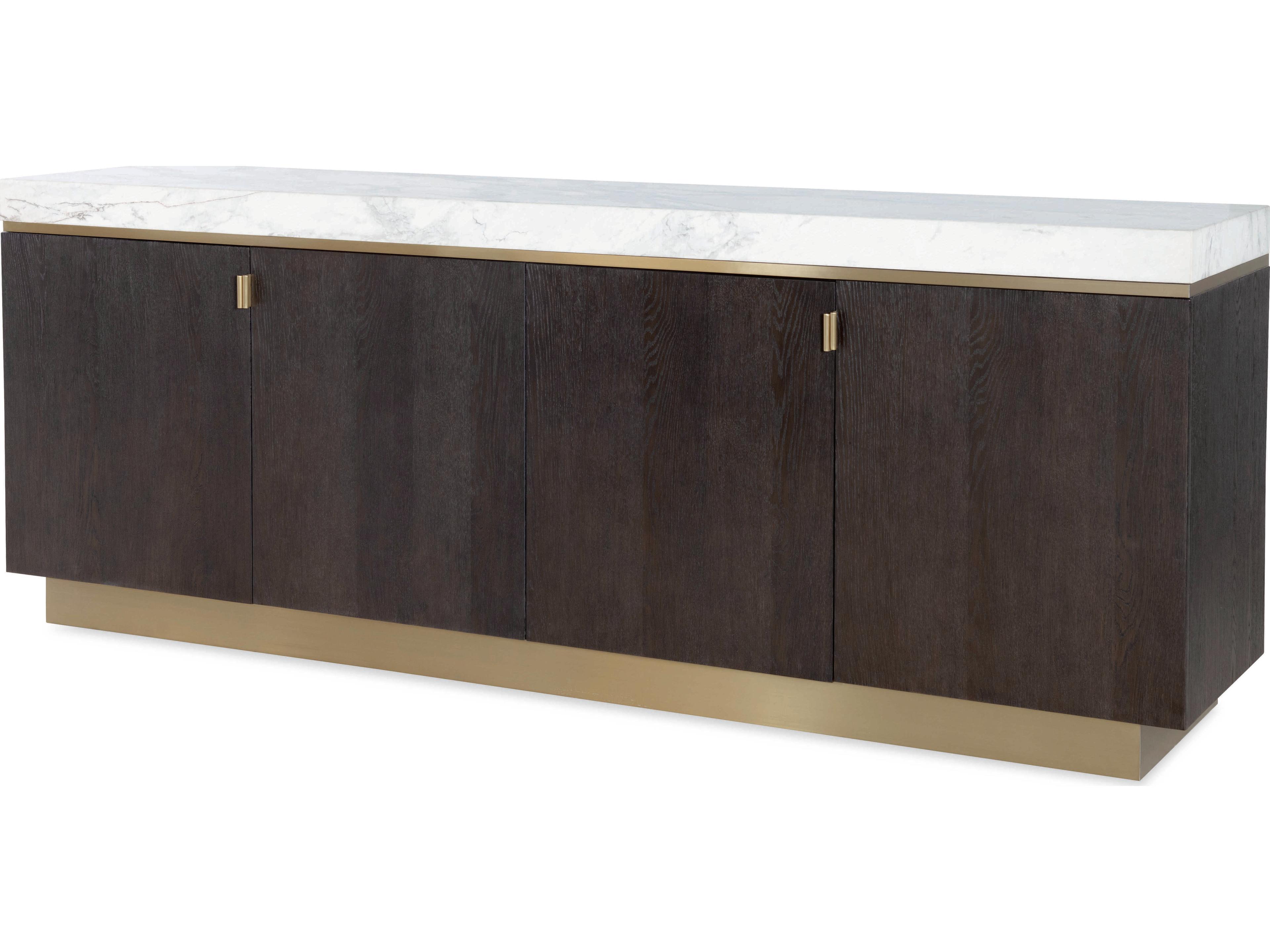 Cadence 90" Oak Wood Mocha Sideboard