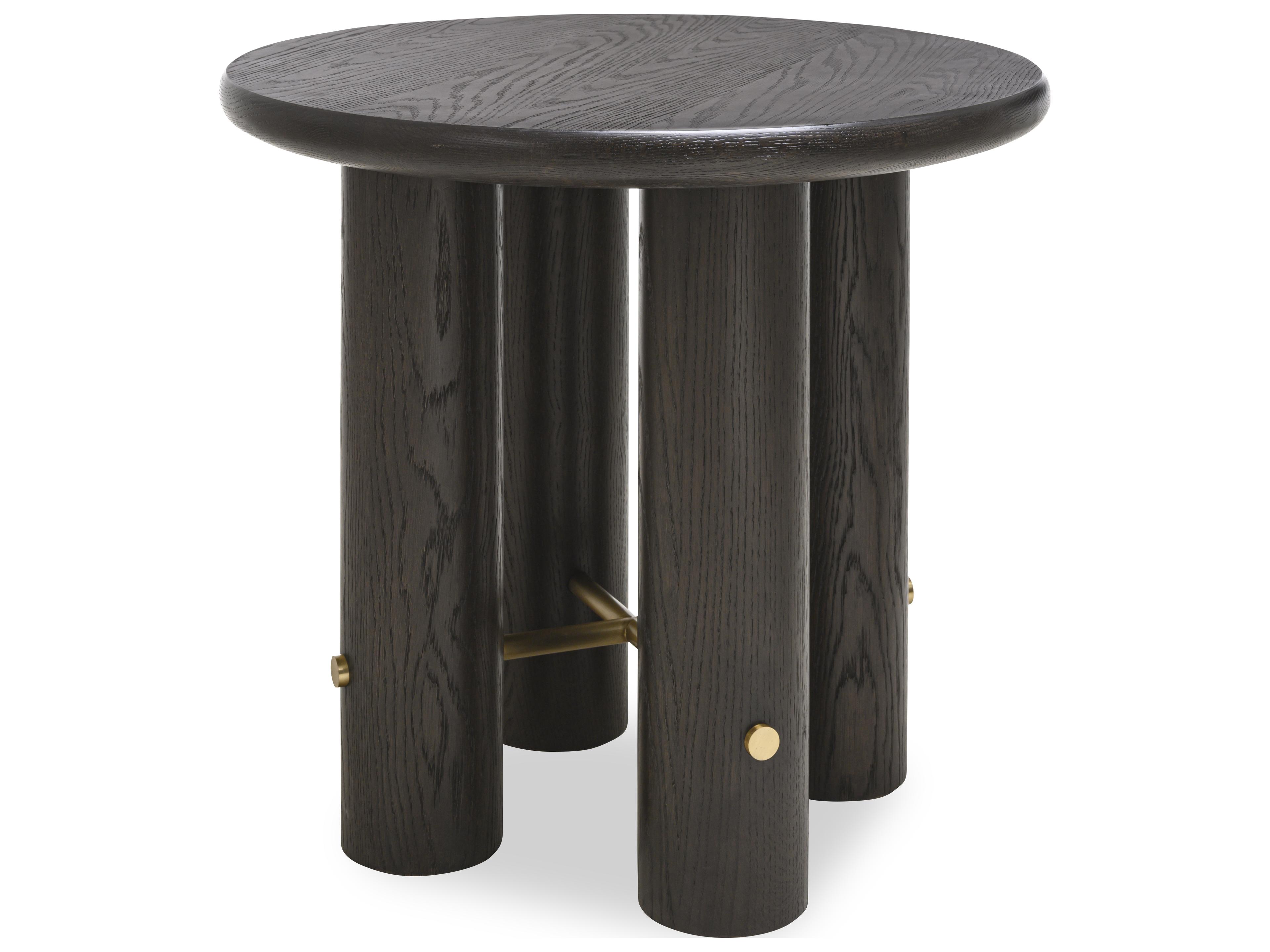 Century Furniture Cadence Round Wood End Table