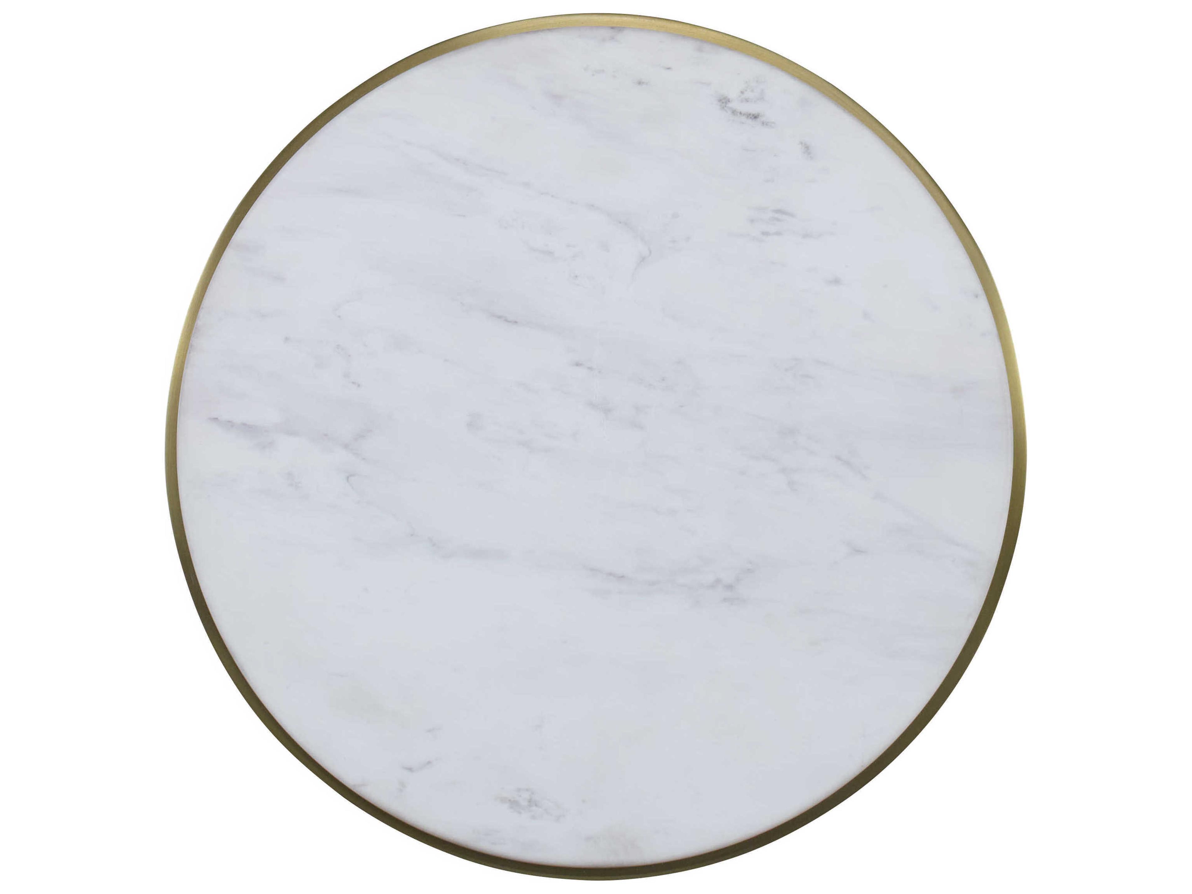 Century Furniture Cadence Round Carra Marble Mocha End Table