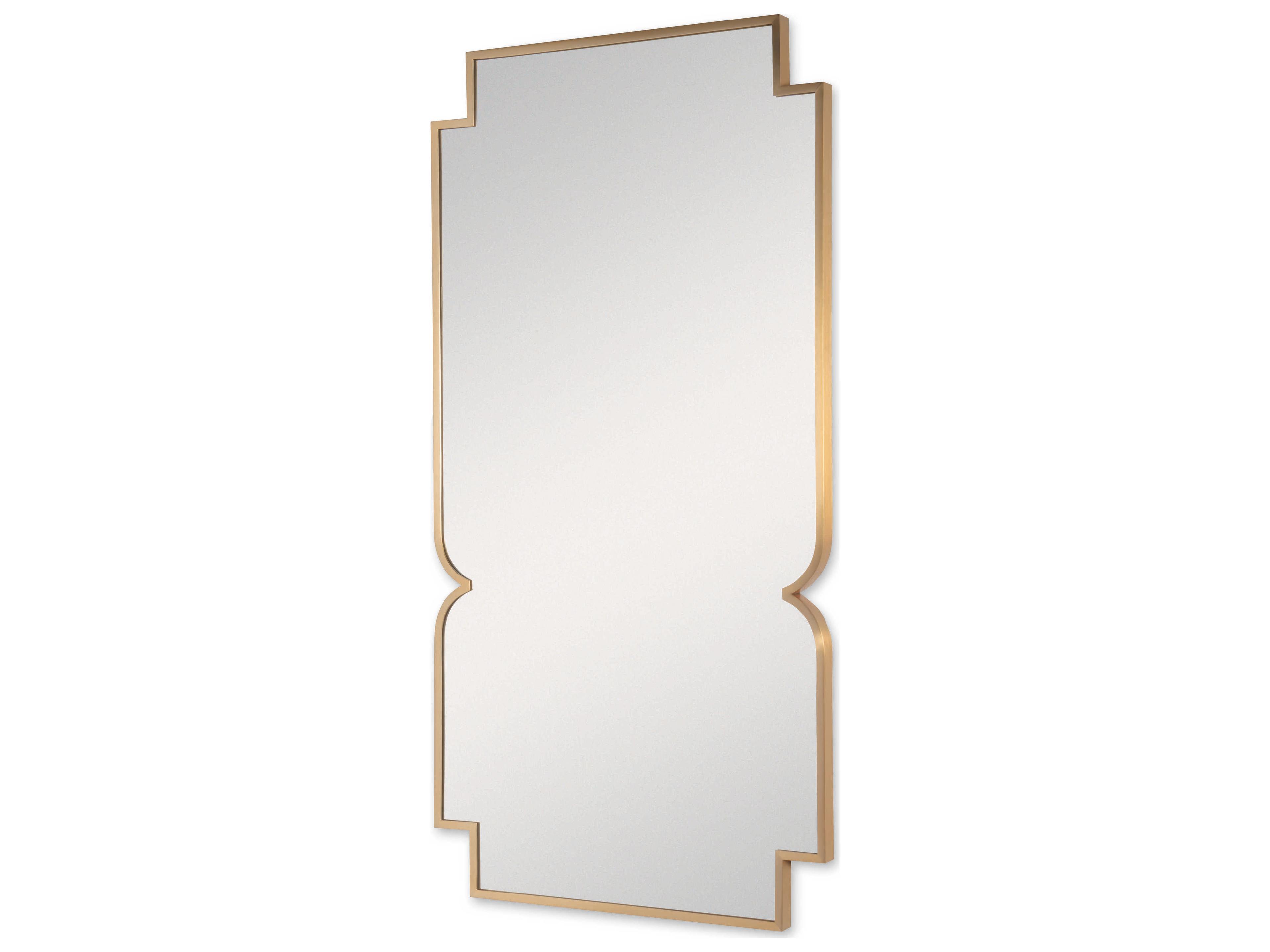Cadence Brushed Antique Rectangular Wall Mirror