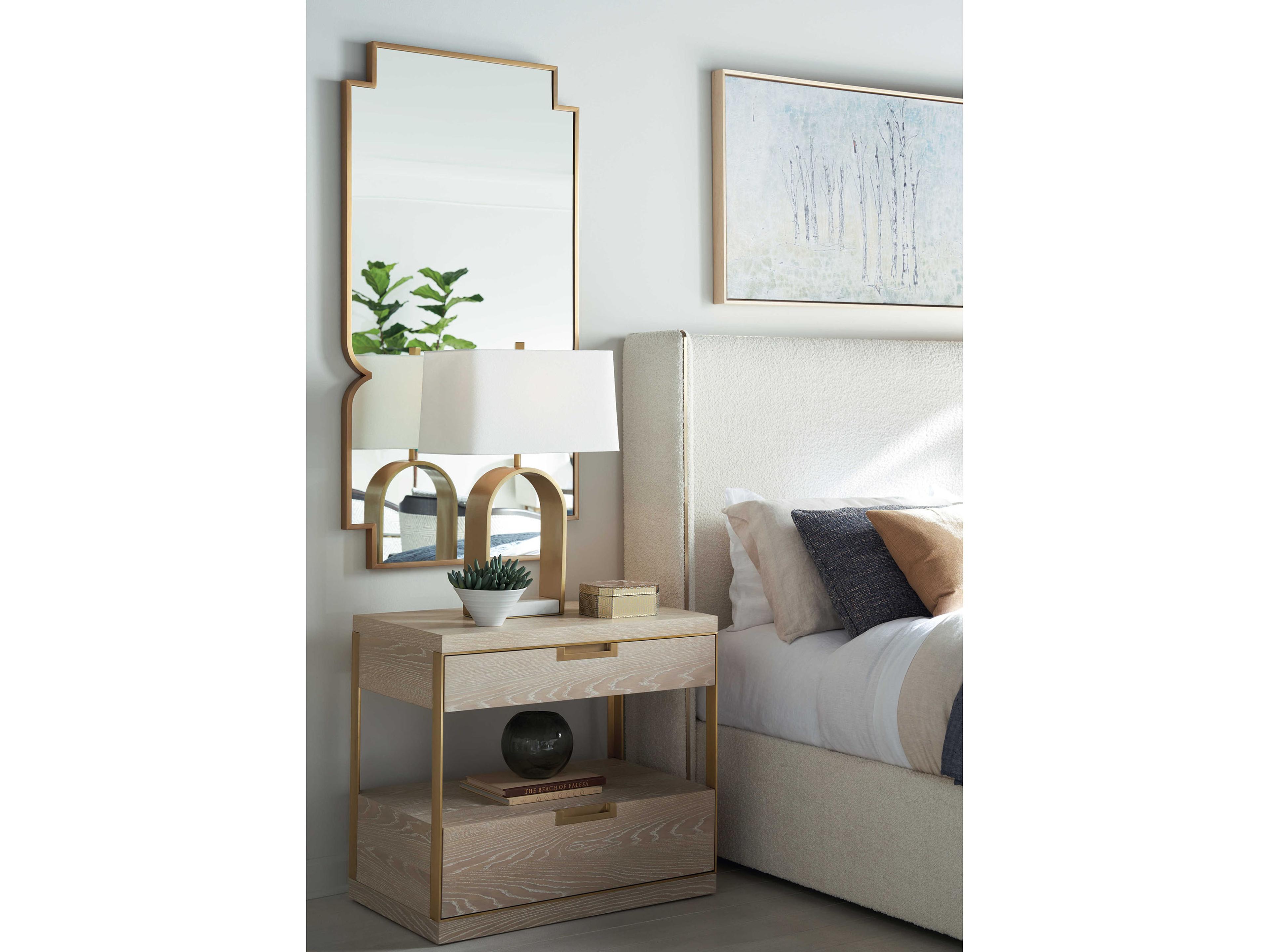 Century Furniture Cadence Brushed Antique Rectangular Wall Mirror