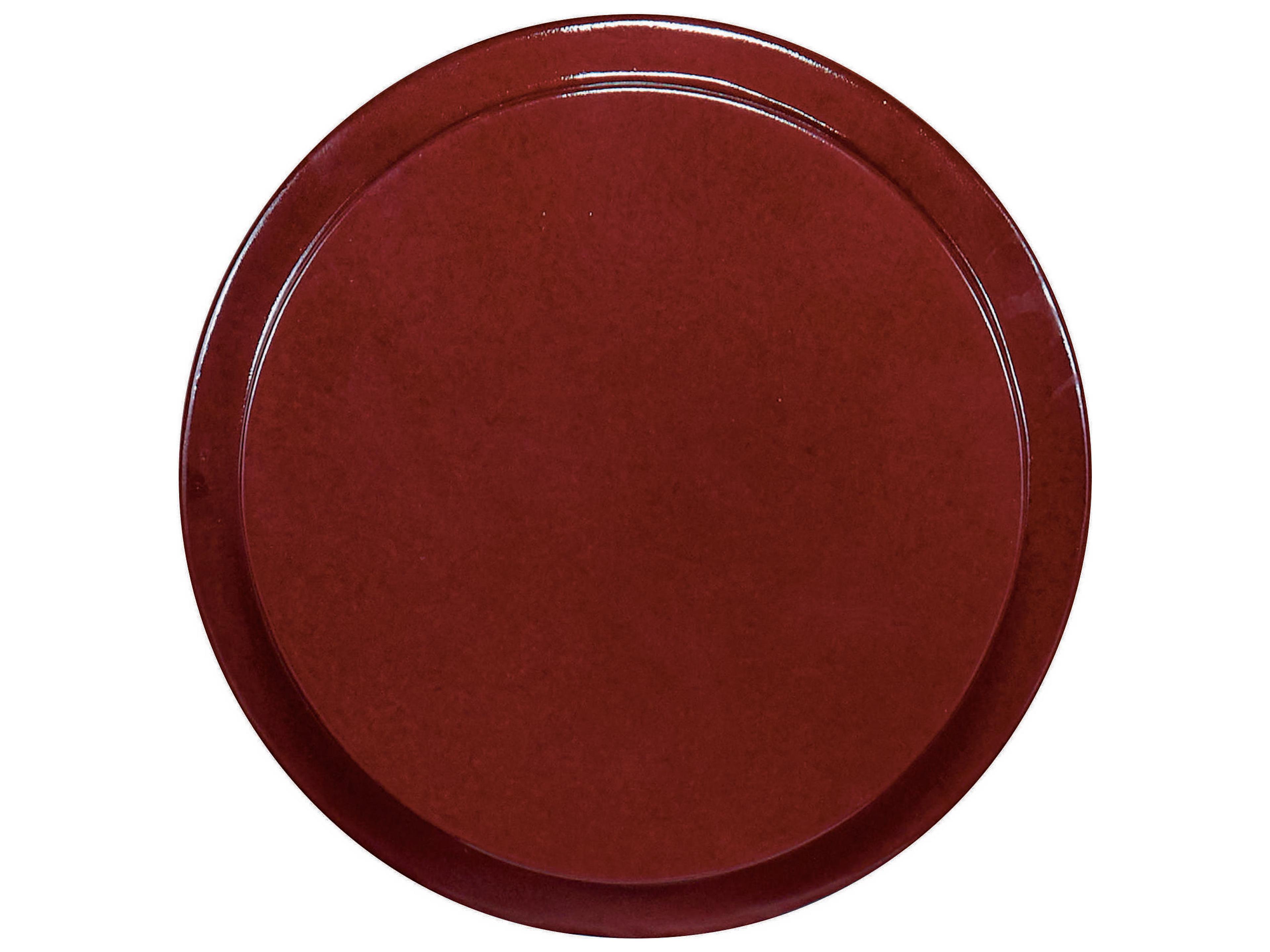 Century Furniture Cadence Round Concrete Oxblood End Table