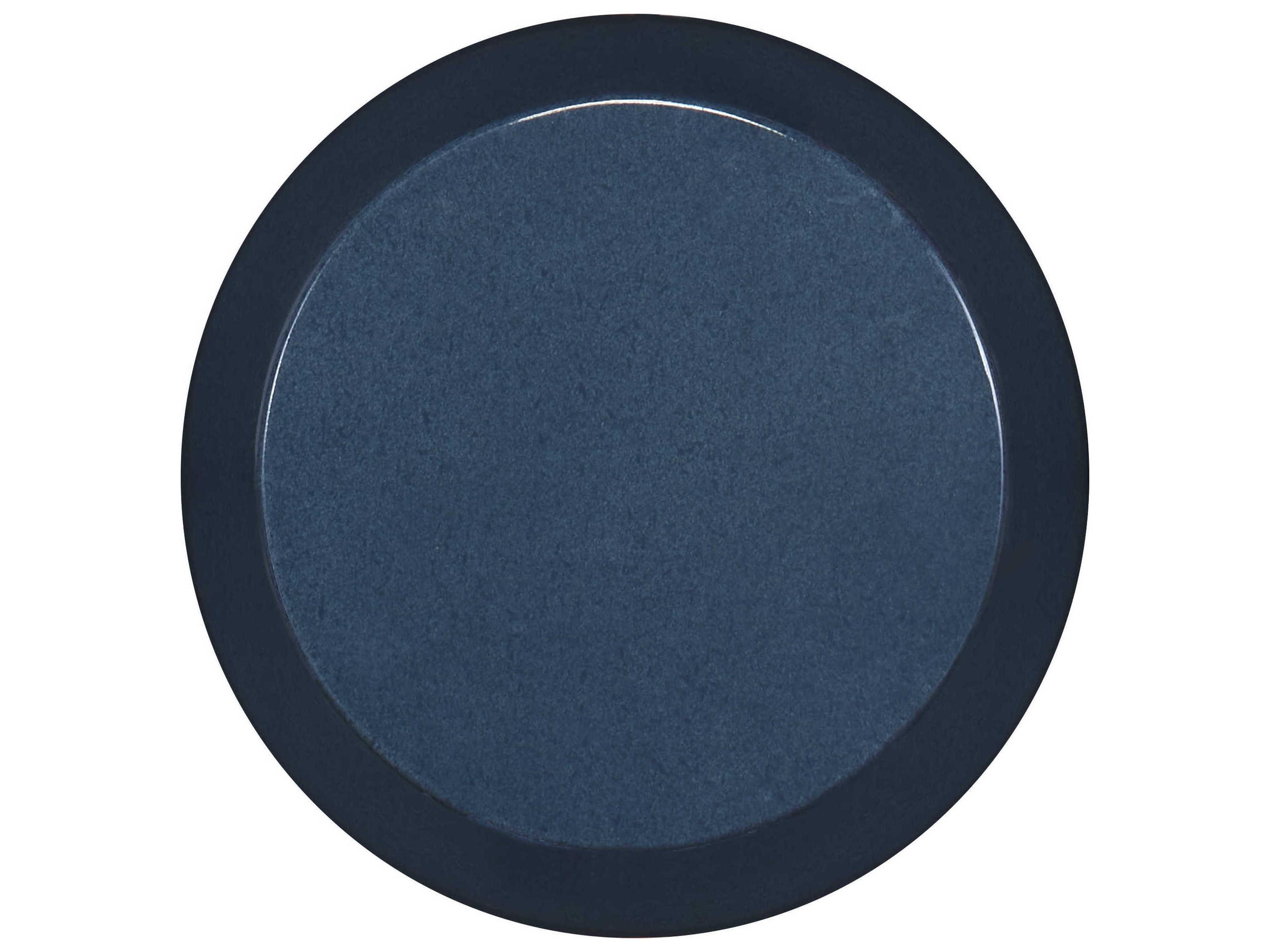 Century Furniture Cadence Round Concrete Blue End Table