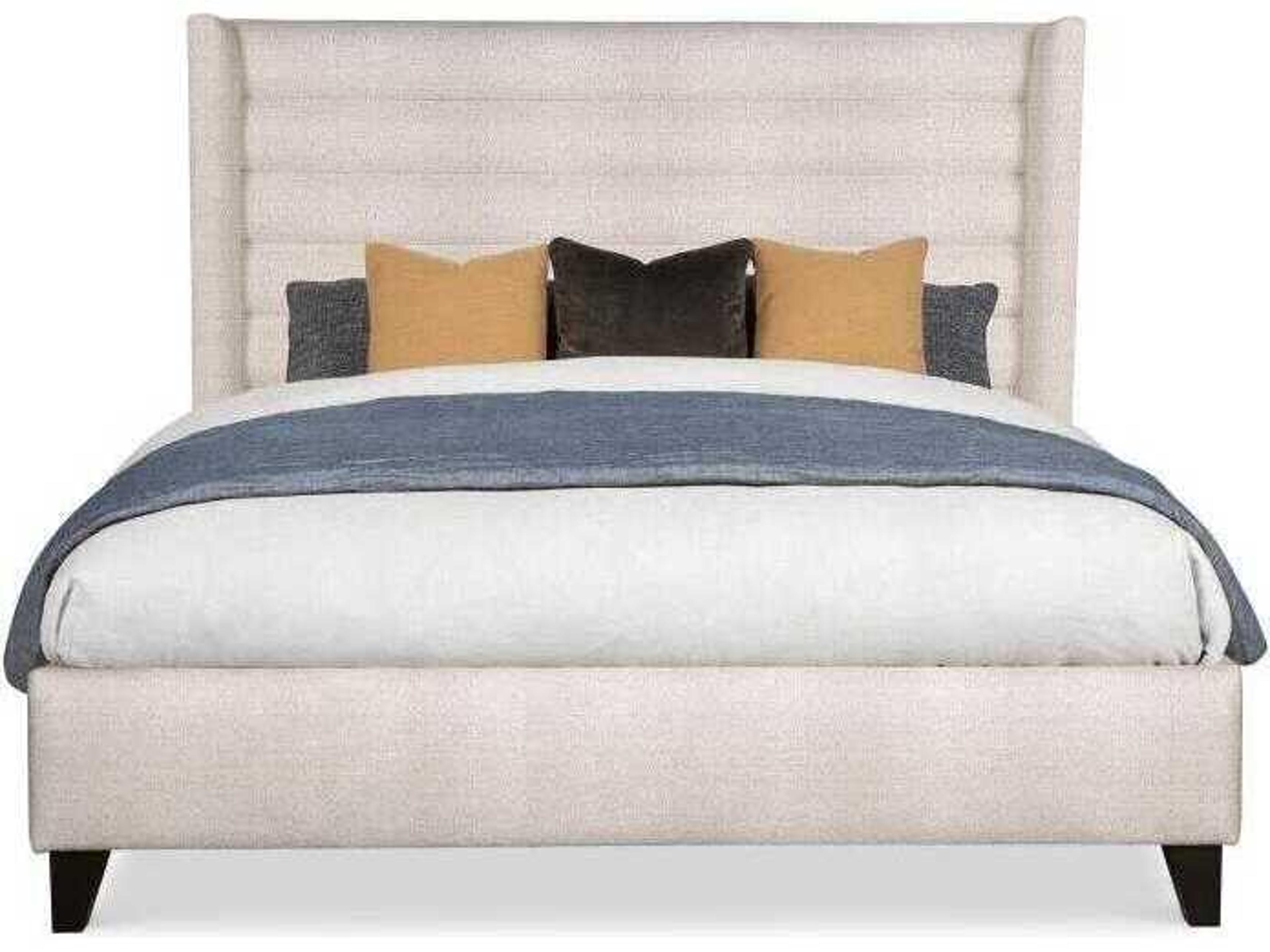 Century Furniture Details Case White Upholstered King Shelter Bed