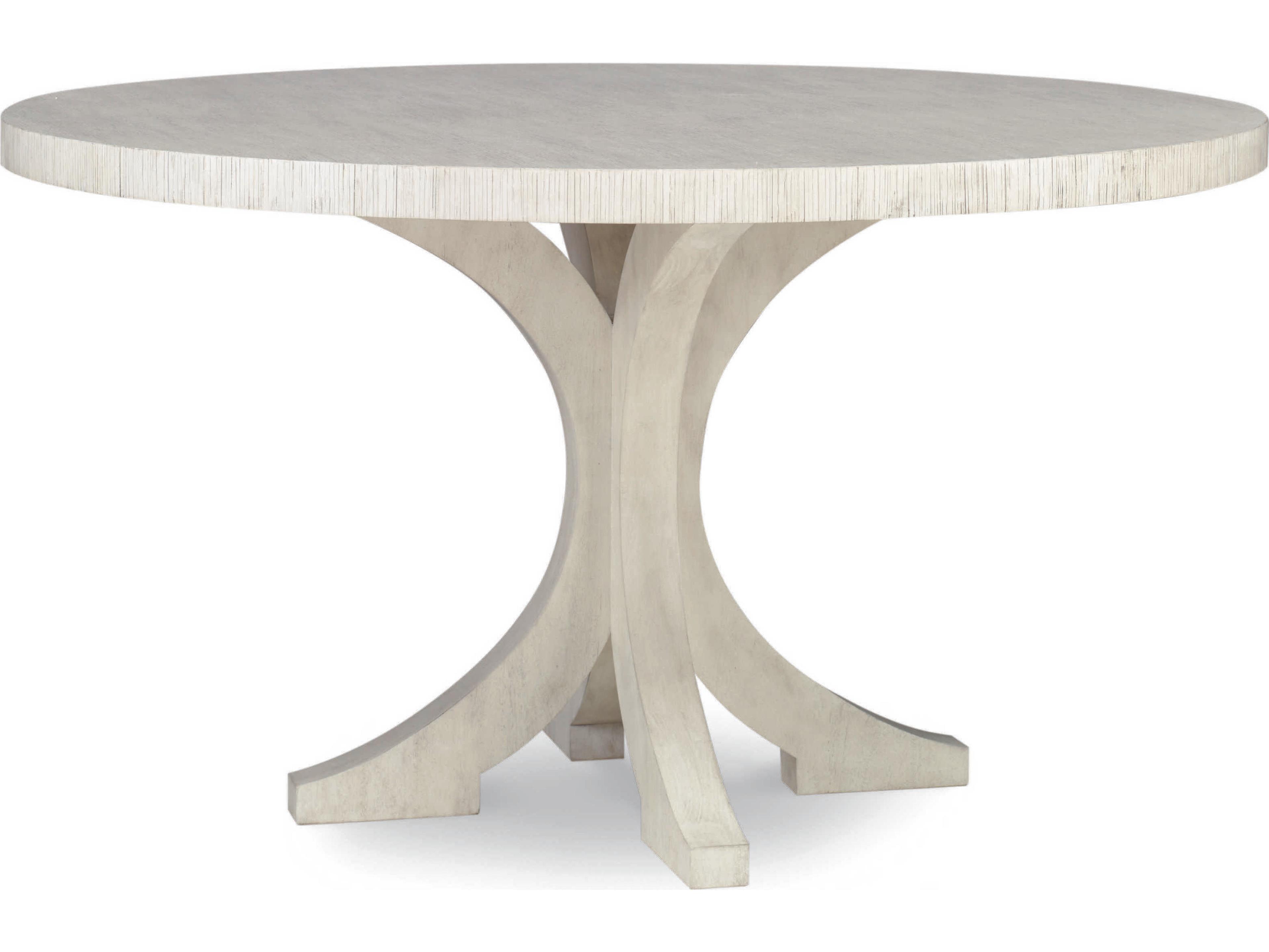 Curate Round Wood Peninsula Dining Table