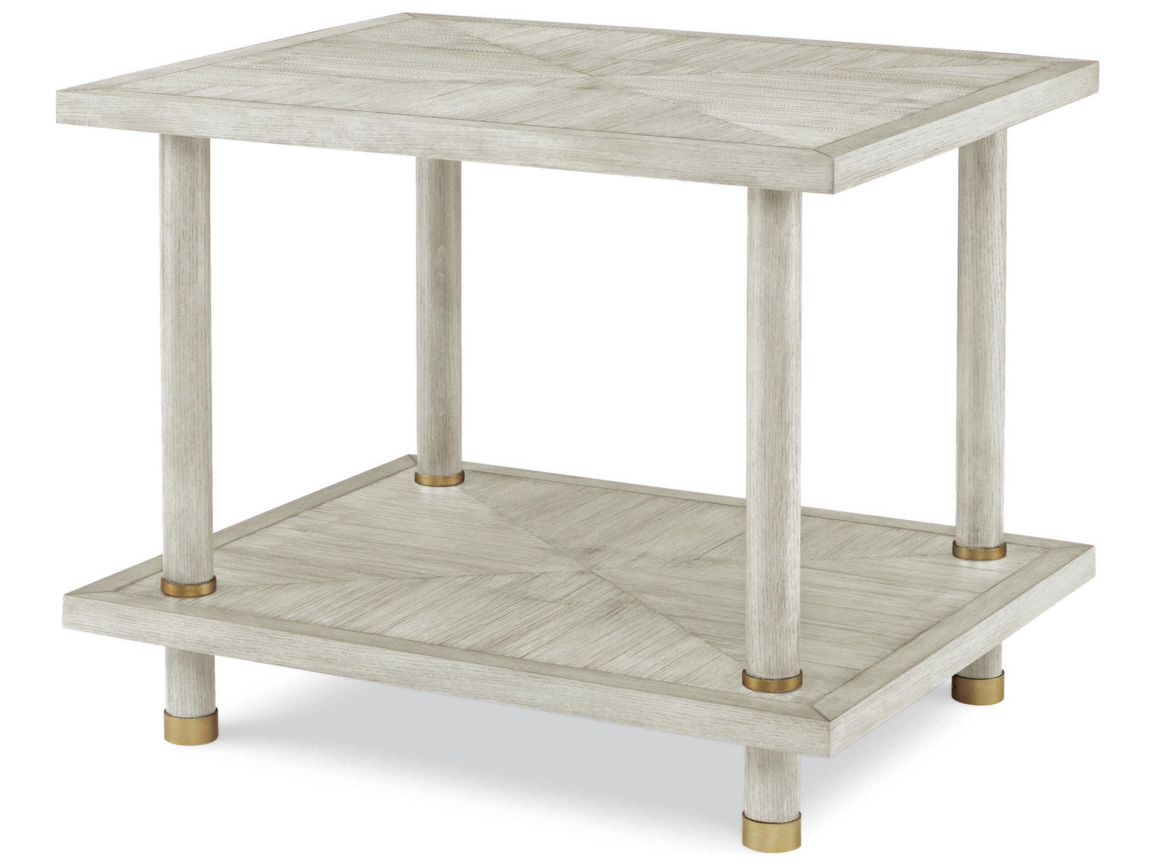 Century Furniture Curate Rectangular Wood Peninsula End Table