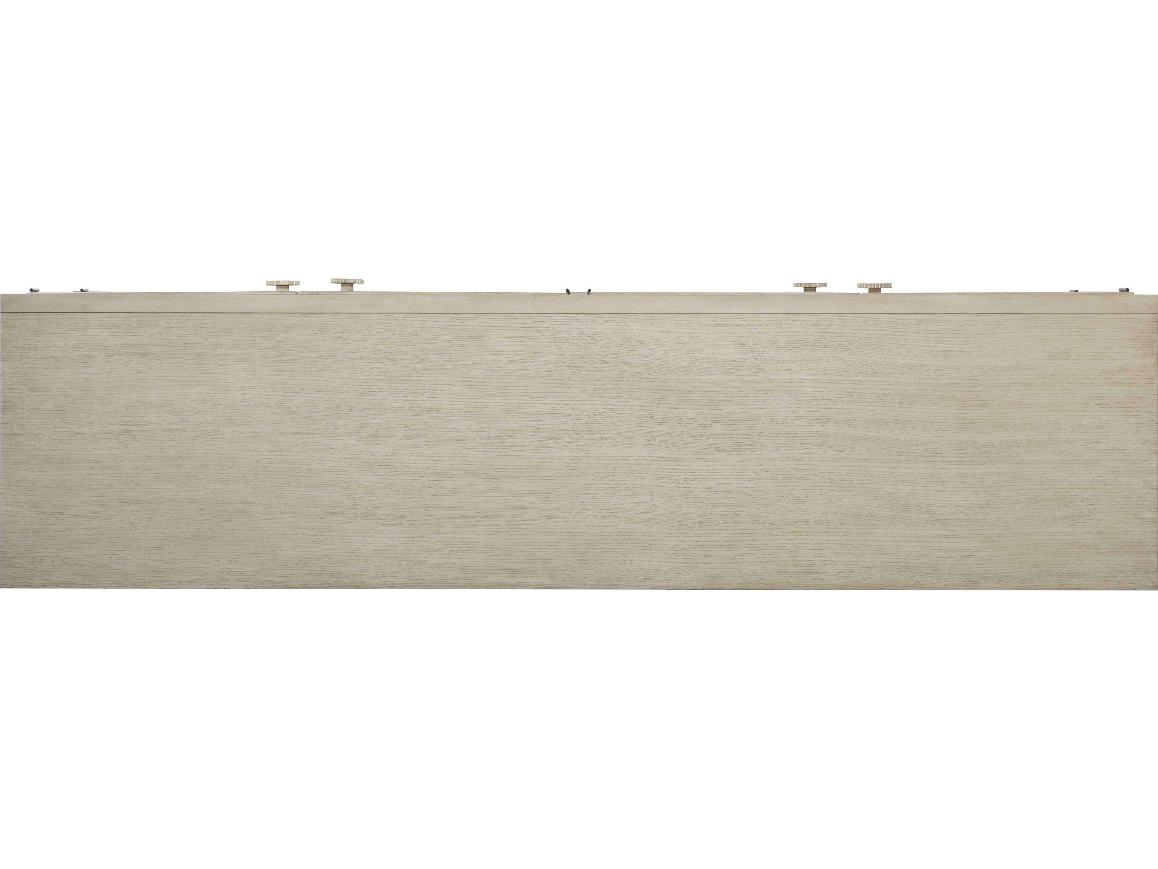 Century Furniture Curate 78" Bamboo Wood Peninsula Credenza Sideboard