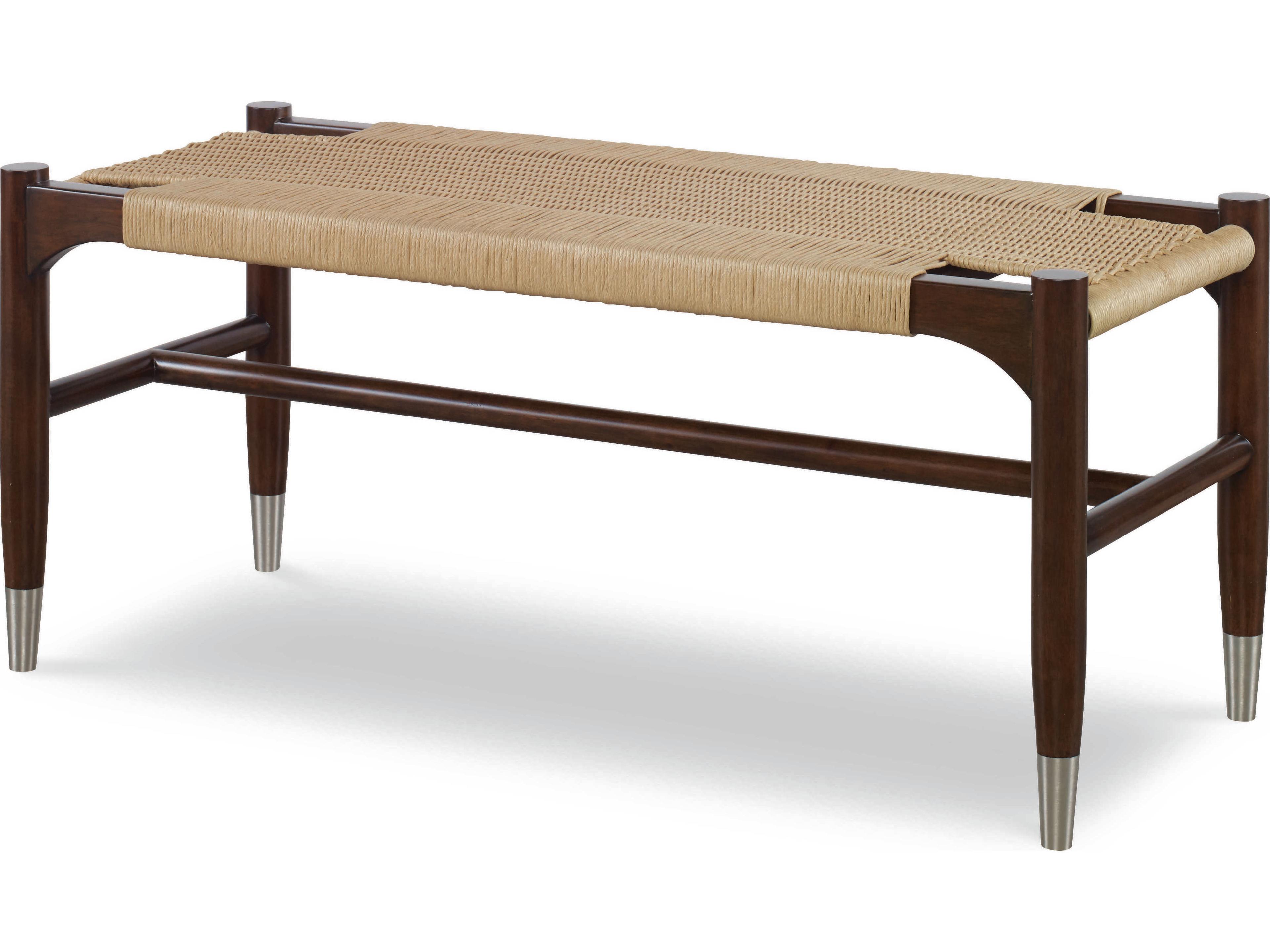 Curate Sand Black Accent Bench