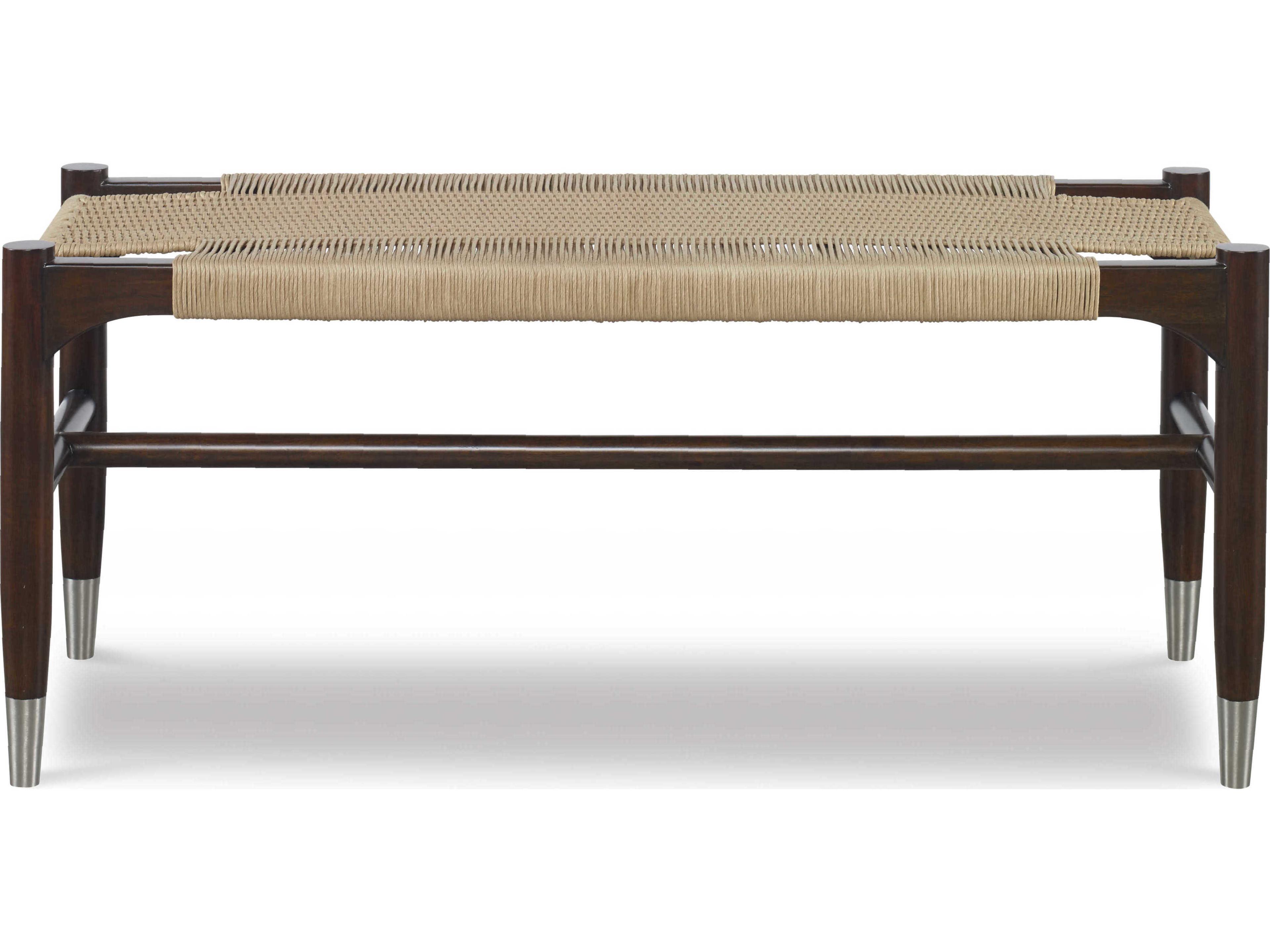 Century Furniture Curate Sand Black Accent Bench