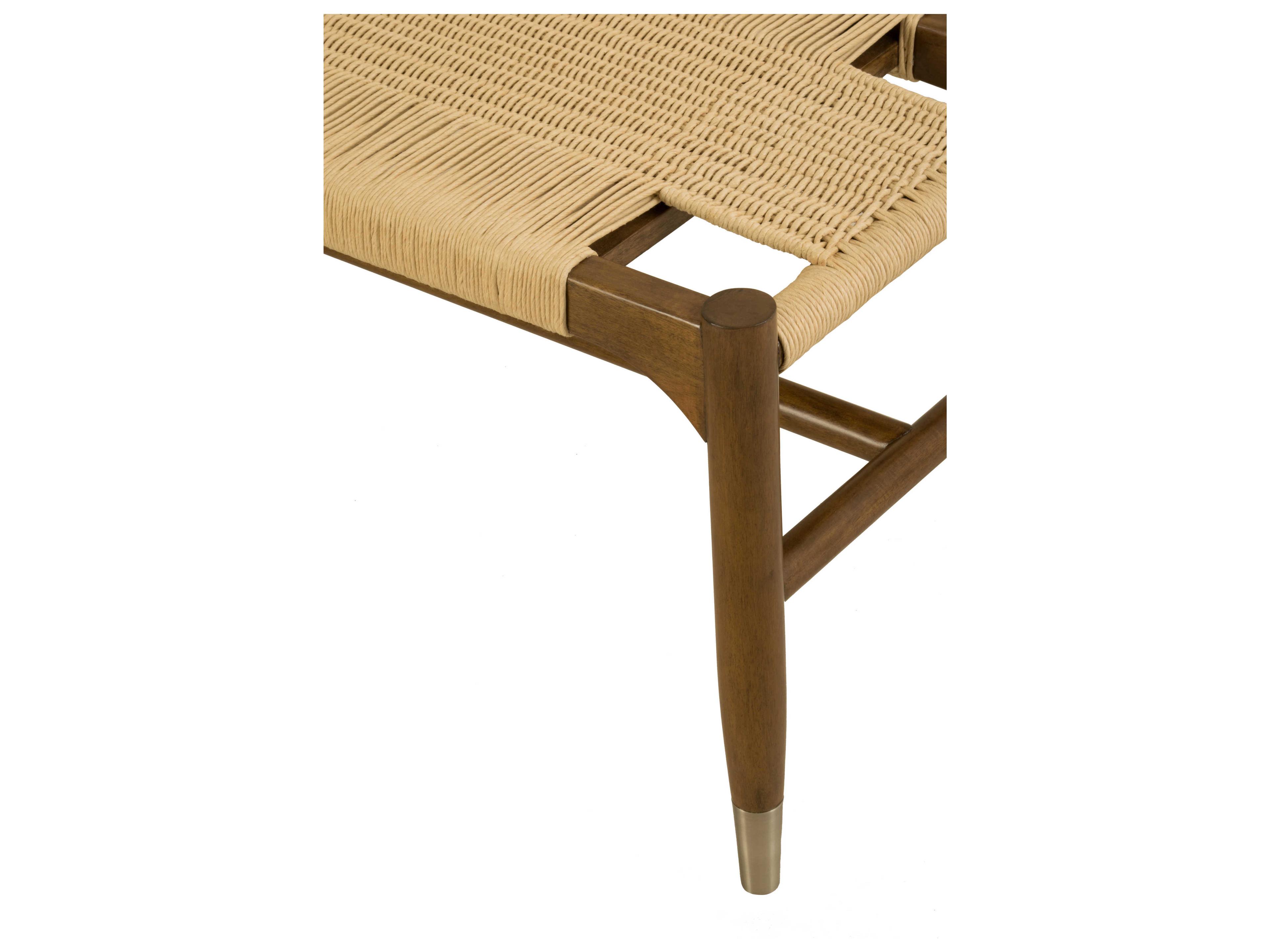 Century Furniture Curate Sand Black Accent Bench