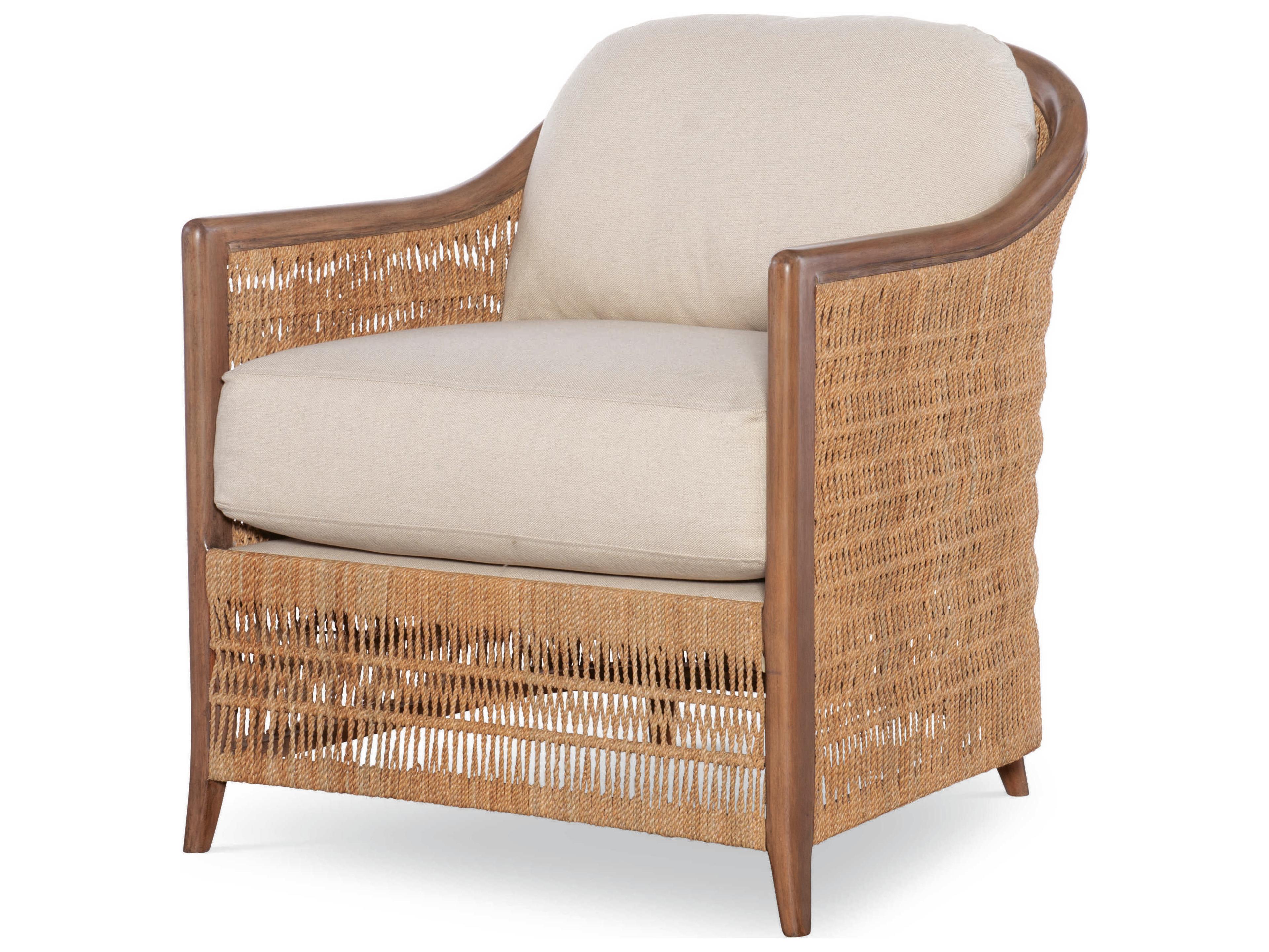 Curate Brown Fabric Accent Chair