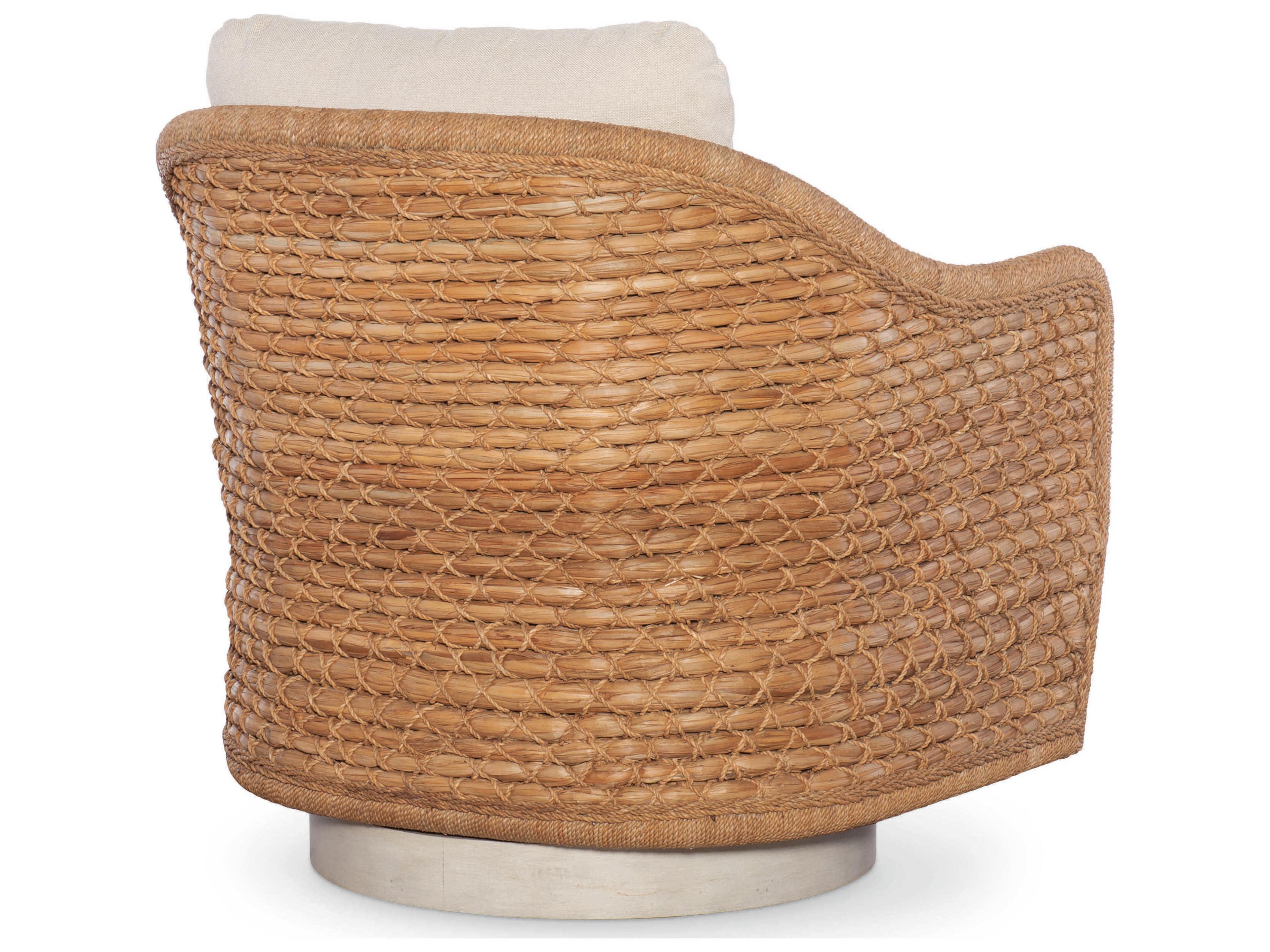 Century Furniture Curate Swivel Brown Fabric Accent Chair