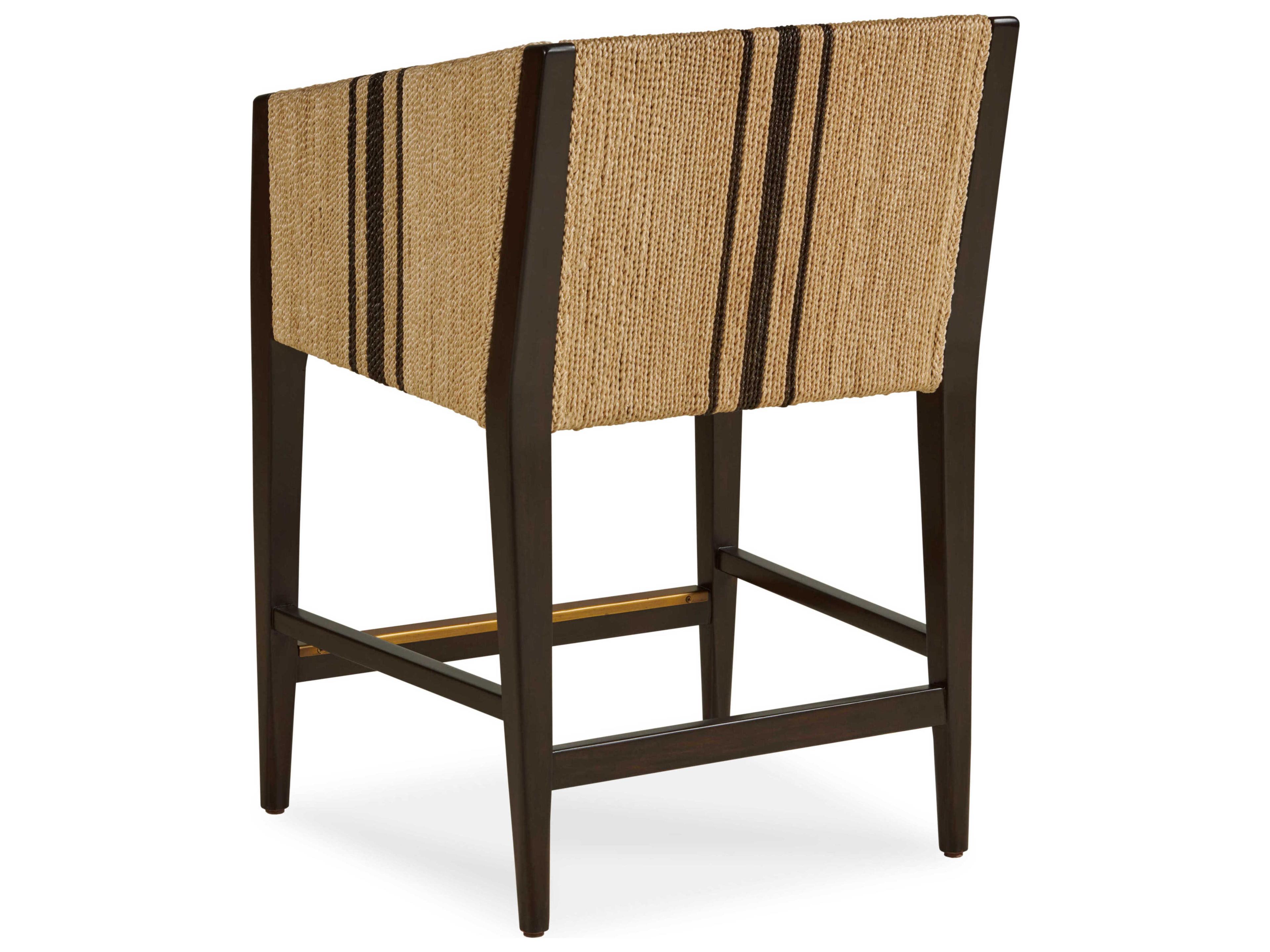 Century Furniture Curate Upholstered Mahogany Wood Counter Stool