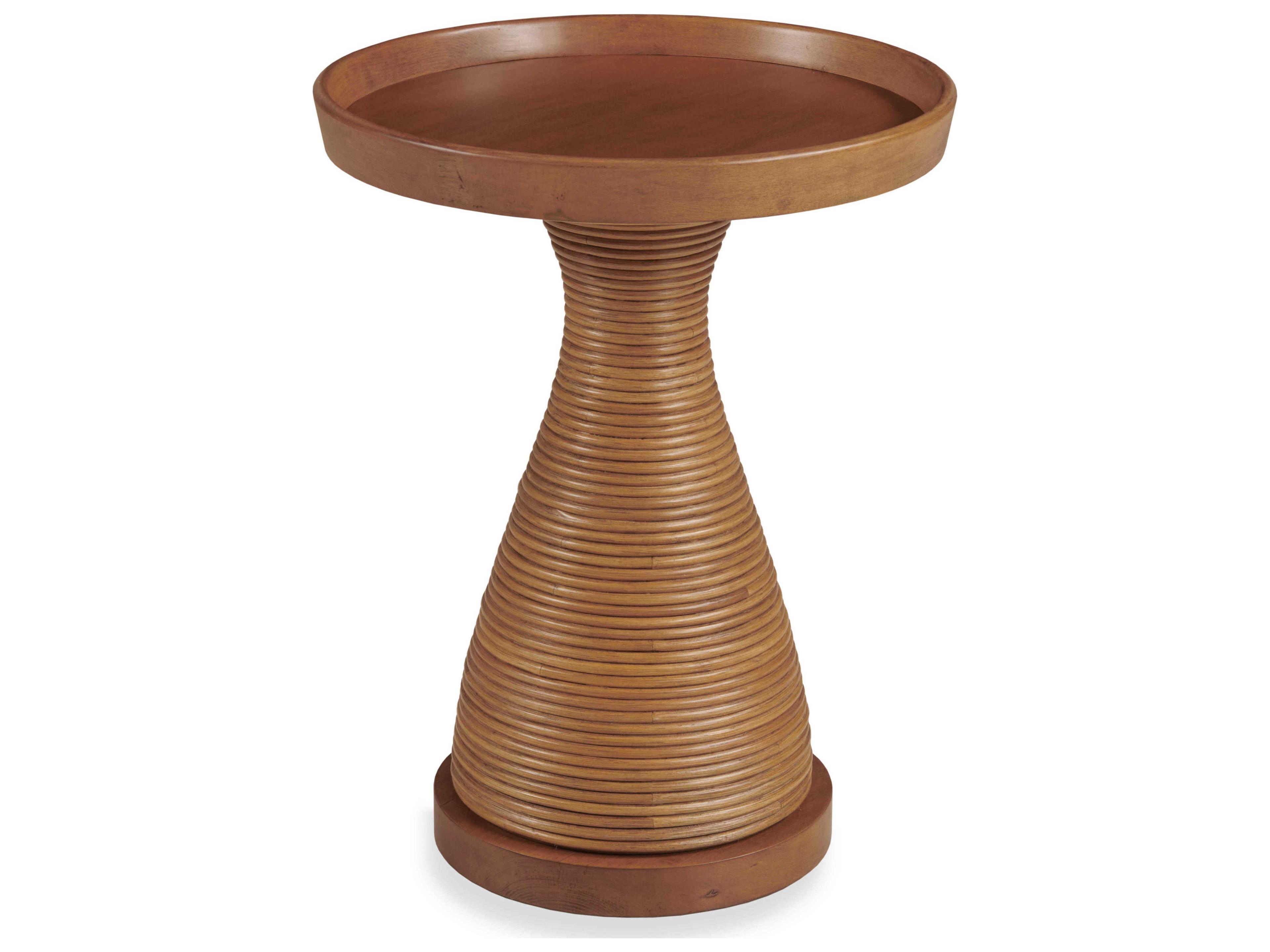 Century Furniture Curate Round Wood End Table
