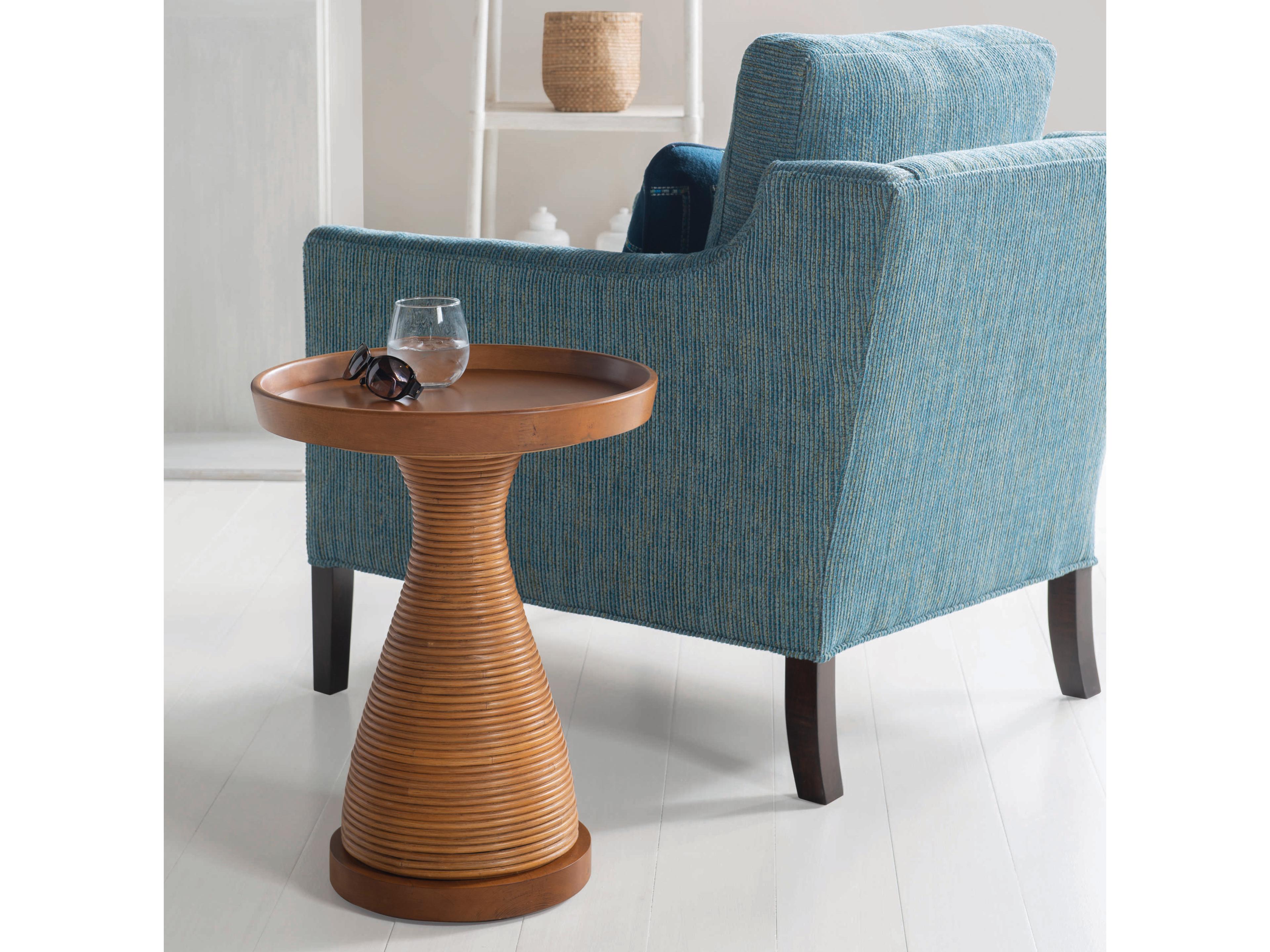 Century Furniture Curate Round Wood End Table
