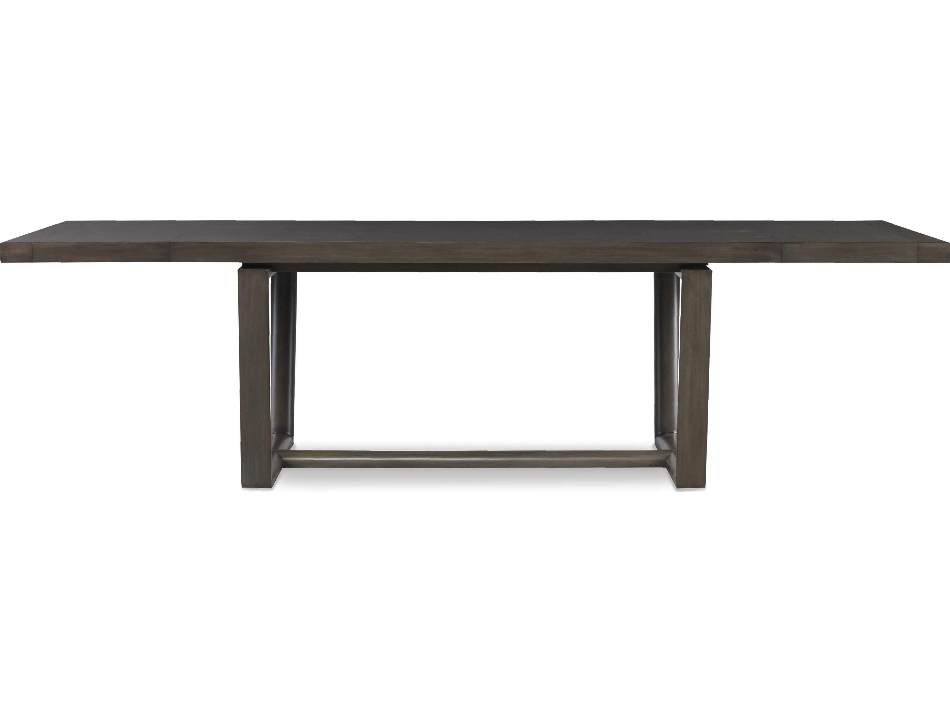 Century Furniture Curate Extendable Rectangular Wood Mink Dining Table