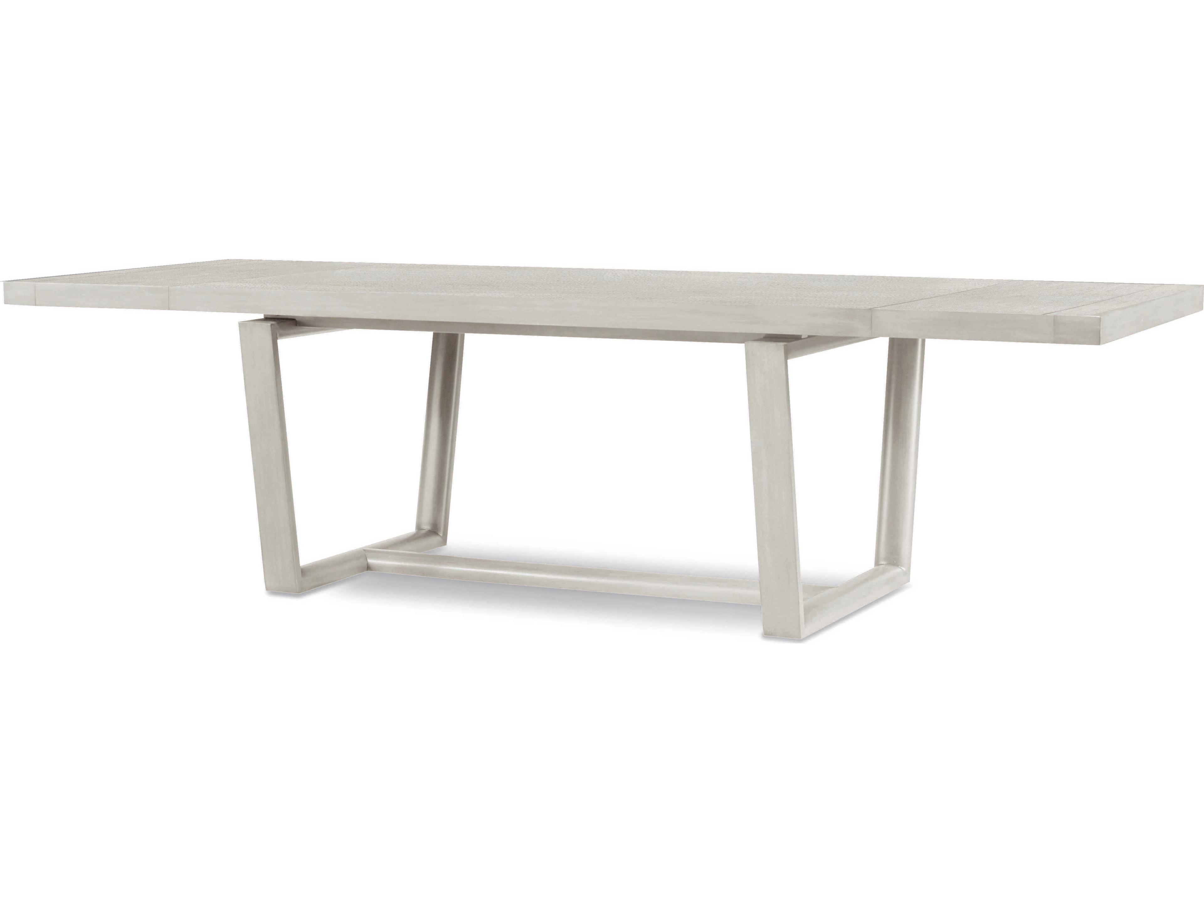 Century Furniture Curate Extendable Rectangular Wood Peninsula Dining Table