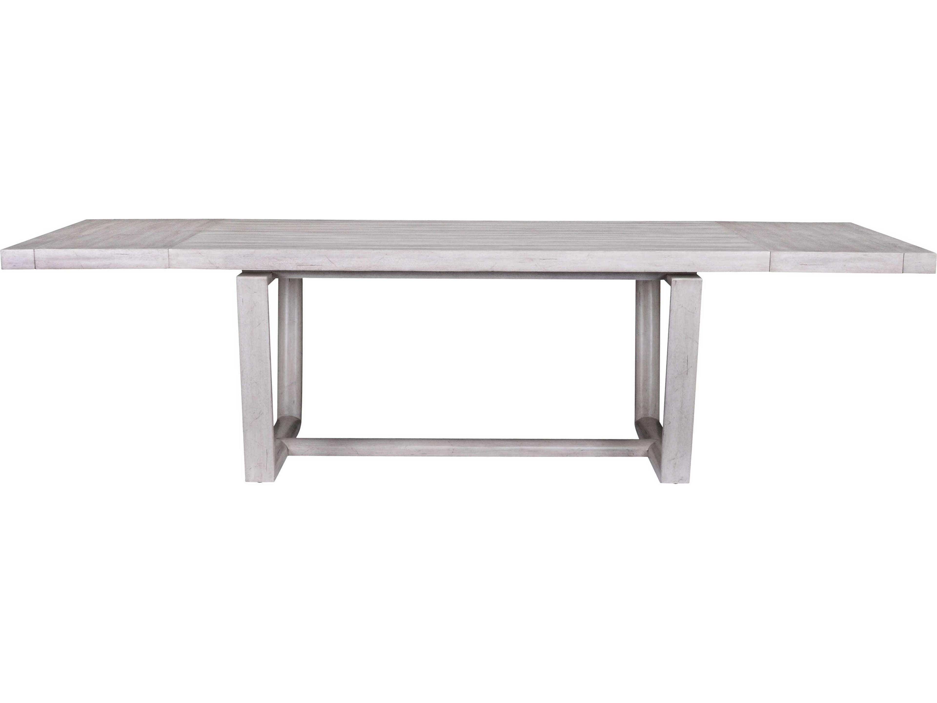 Century Furniture Curate Extendable Rectangular Wood Peninsula Dining Table