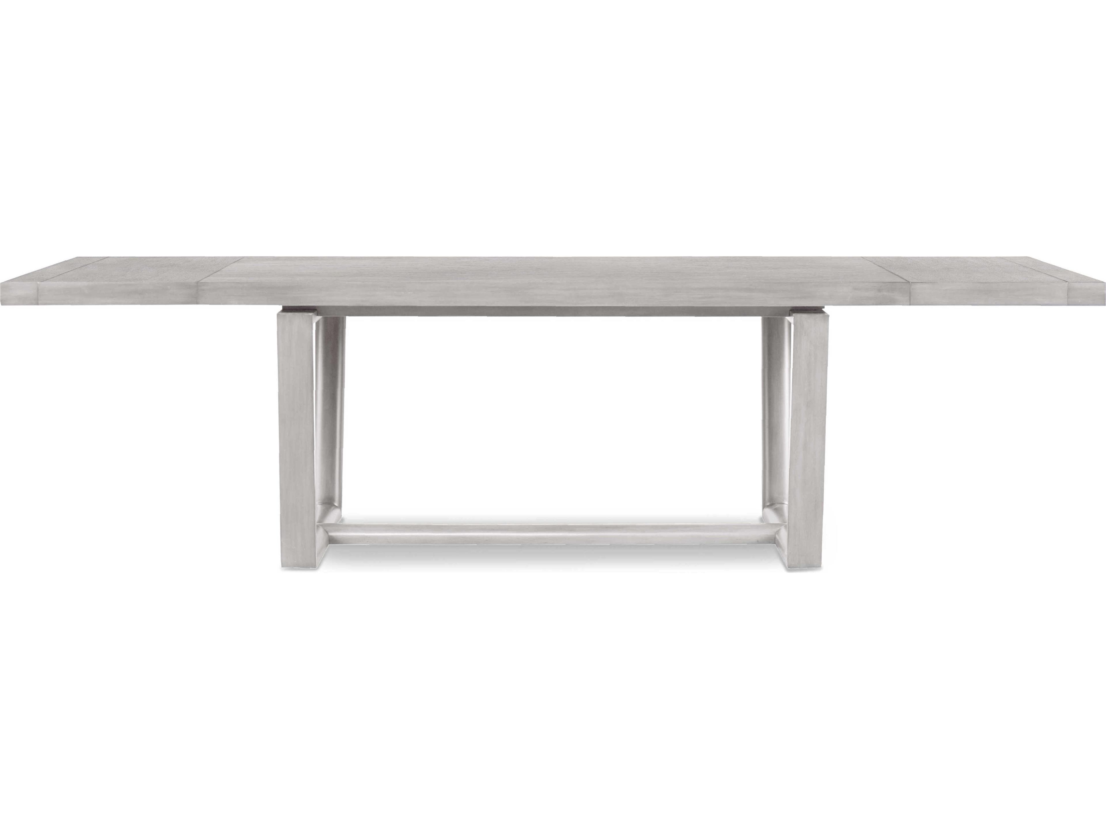 Century Furniture Curate Extendable Rectangular Wood Peninsula Dining Table