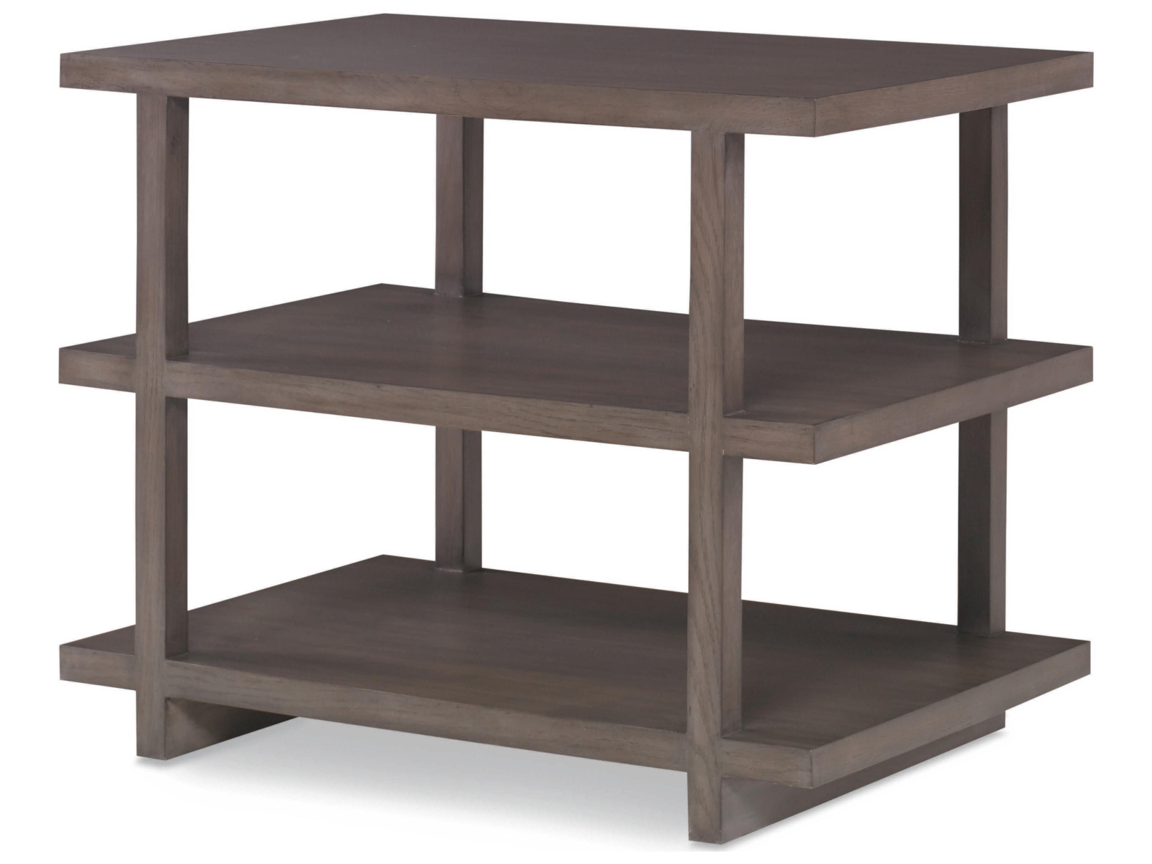 Curate Rectangular Wood Mink End Table