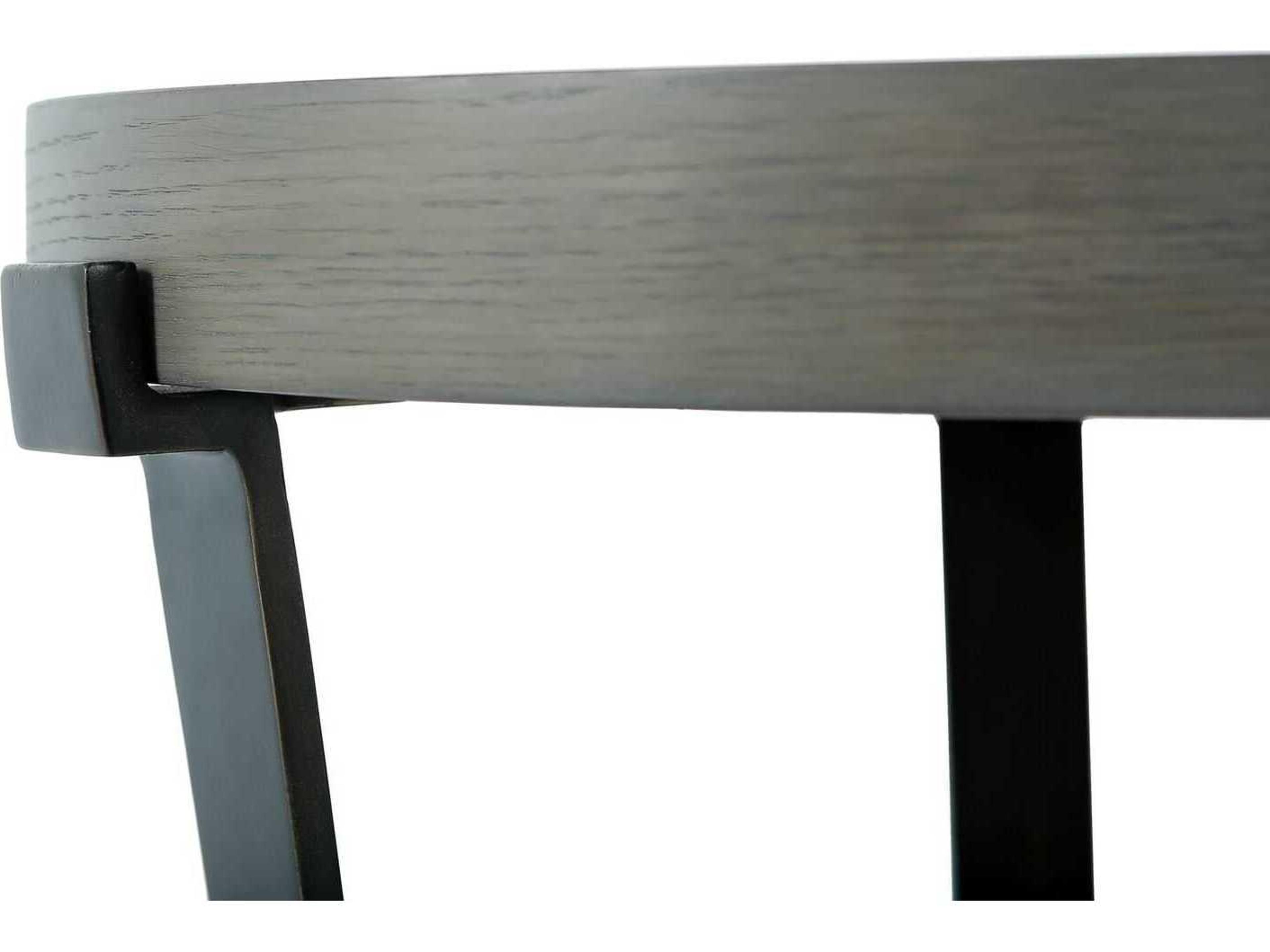 Century Furniture Curate Round Wood Mink Bronze End Table