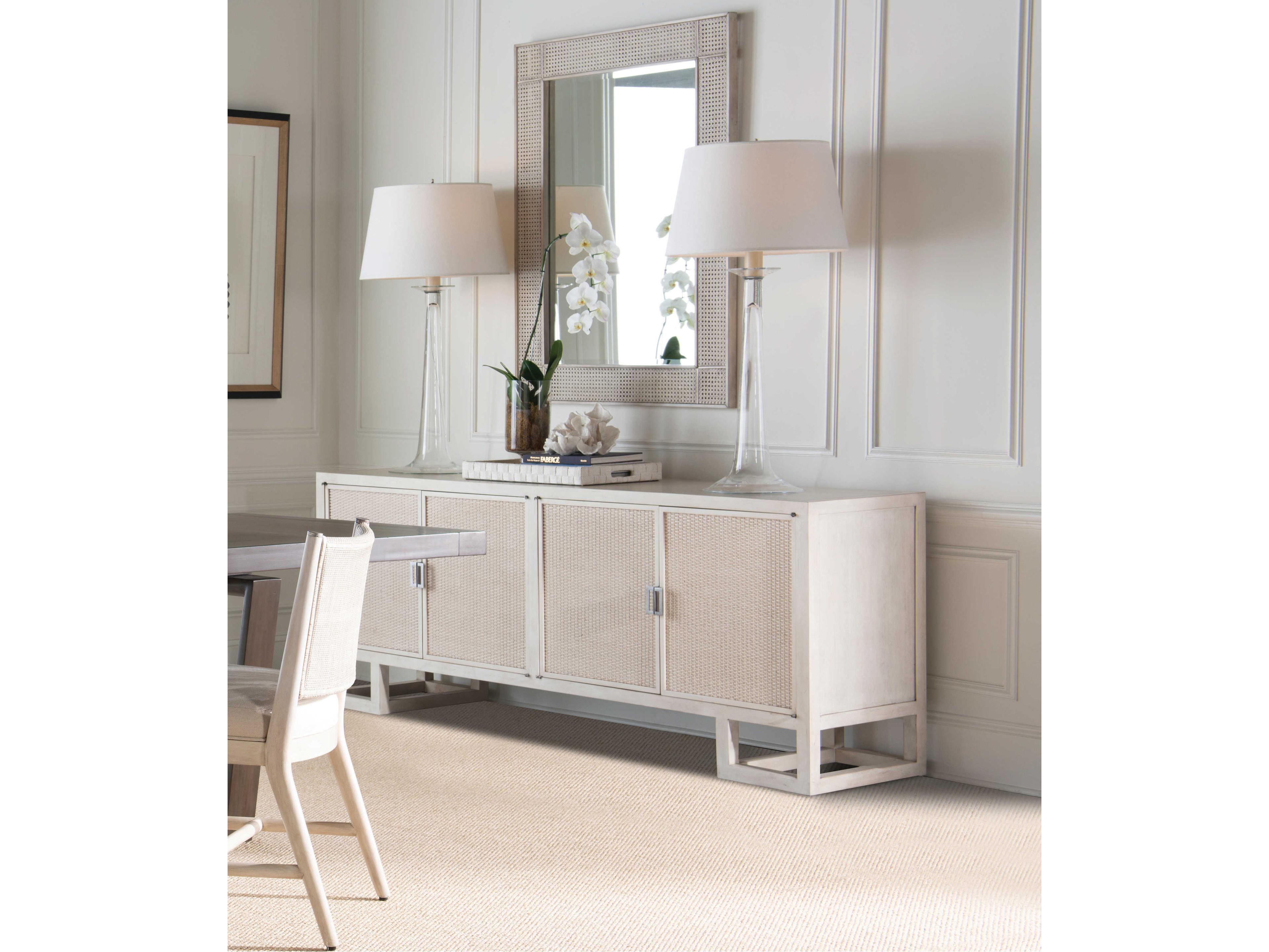 Century Furniture Curate 81" Mahogany Wood Peninsula Credenza Sideboard