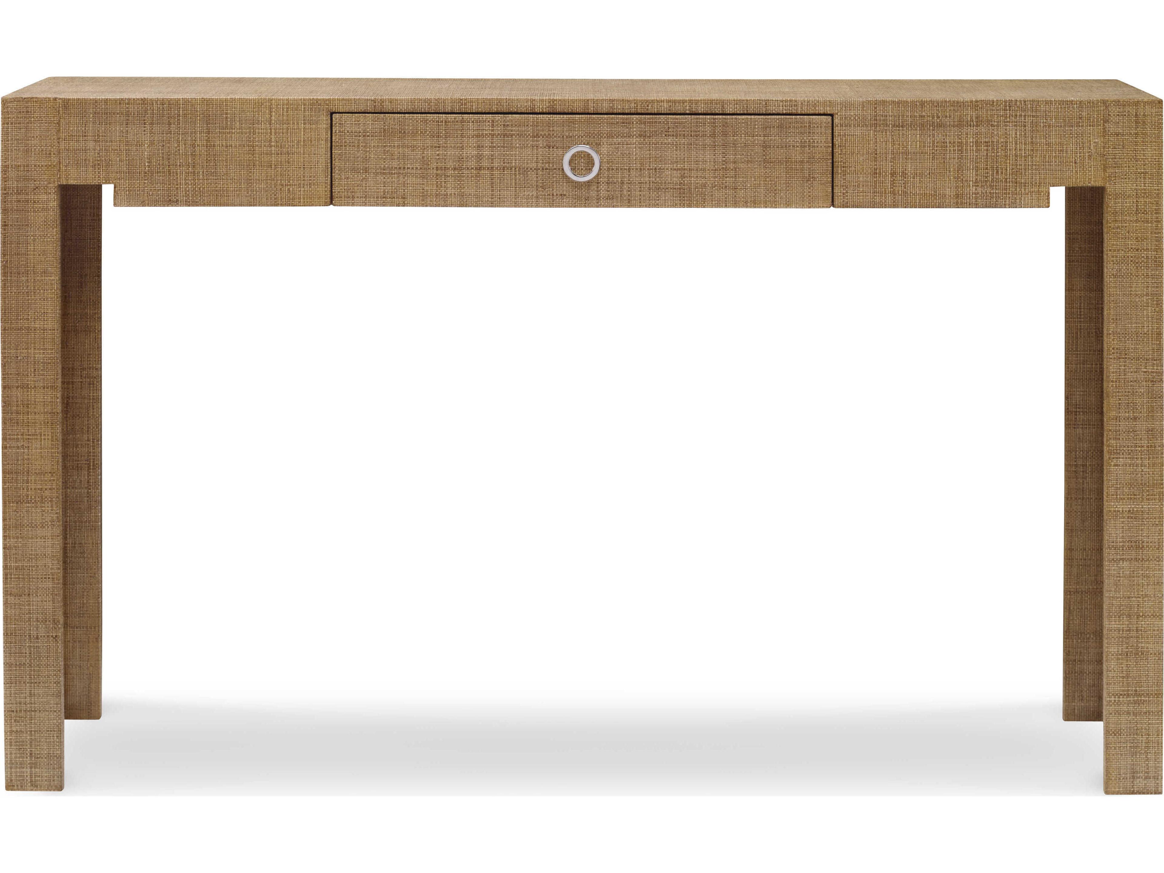 Century Furniture Curate Rectangular Glass Sand Console Table